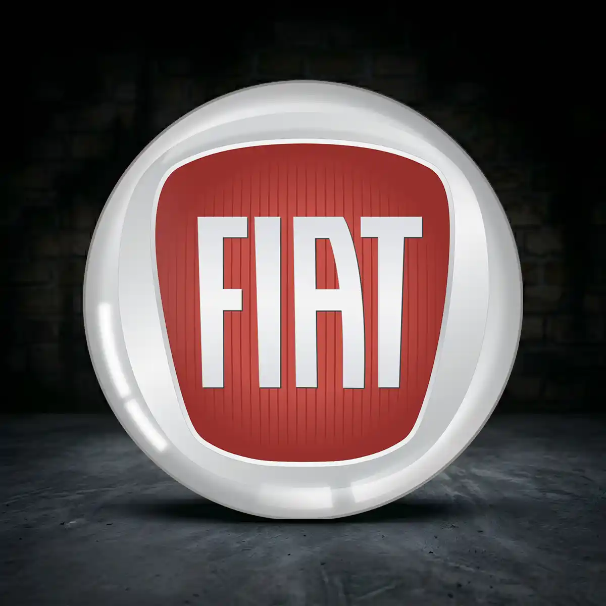 Fiat Aufkleber Epoxidharz Limitierte Auflage