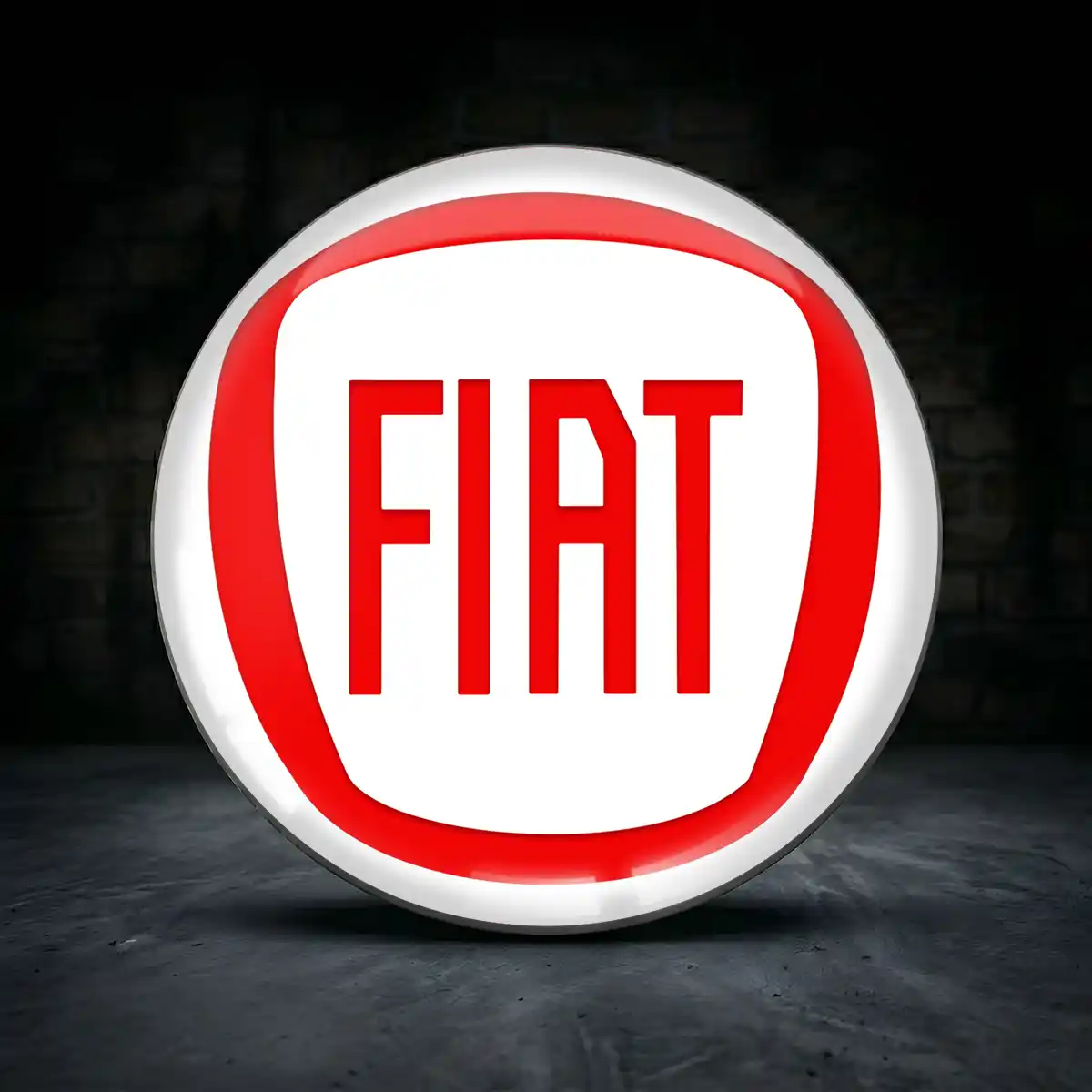 Fiat Aufkleber Epoxidharz Luxus-Edition