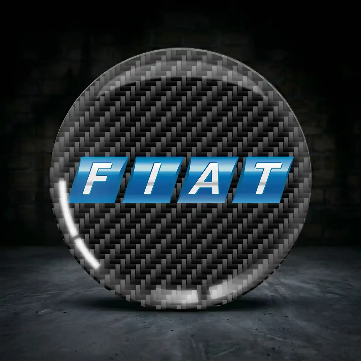 Fiat Aufkleber Felgenemblem Silikon Premium-Edition