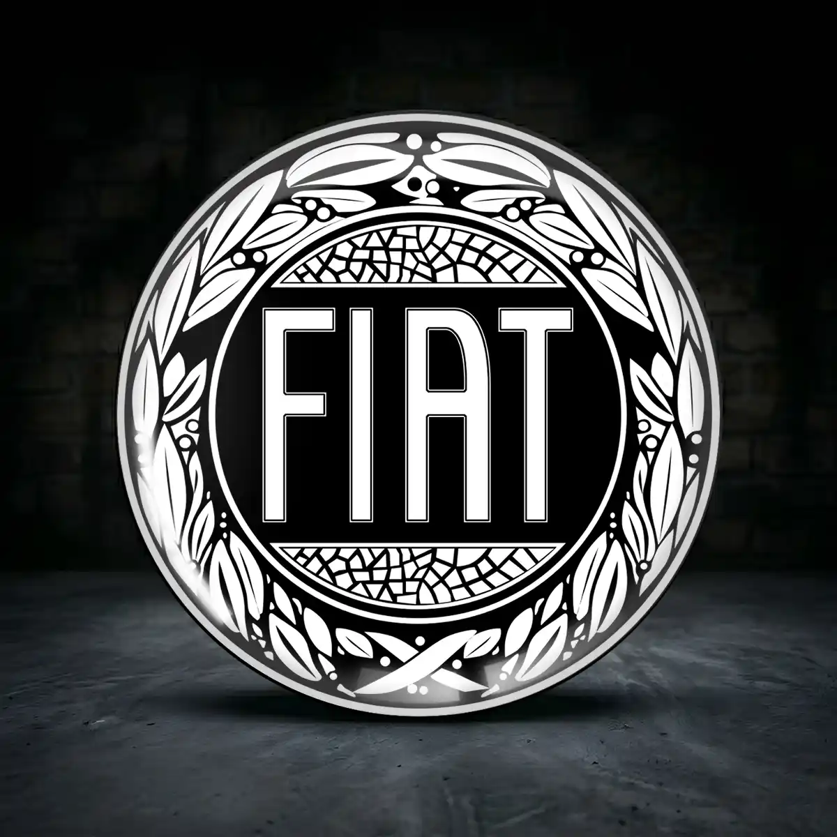 Fiat Aufkleber Radmitte Interieurdesign