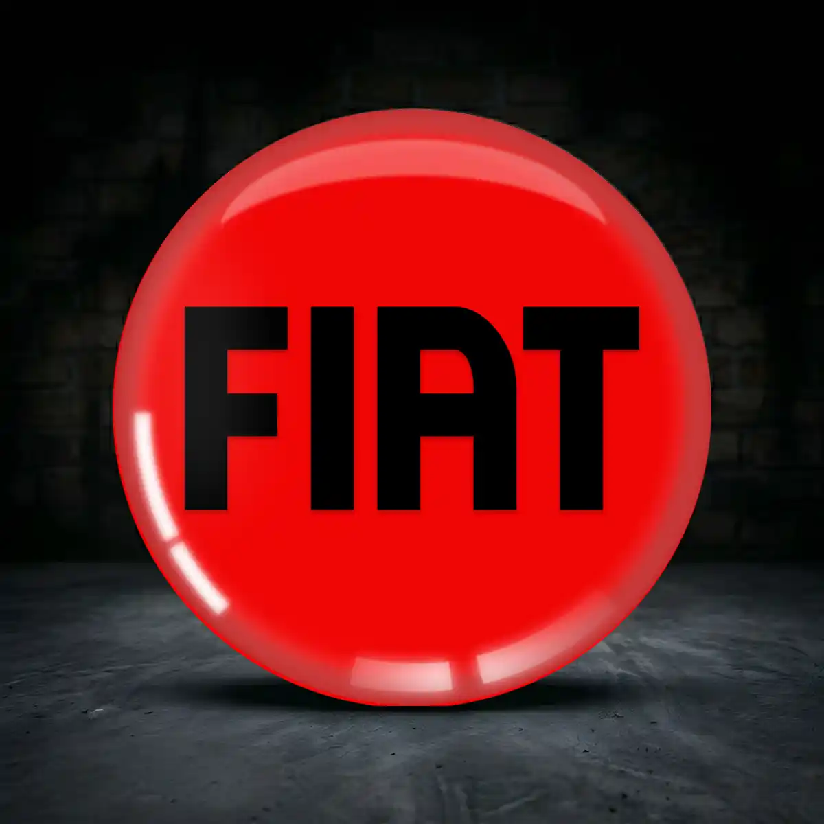Fiat Aufkleber Silikon Embleme Luxus-Edition