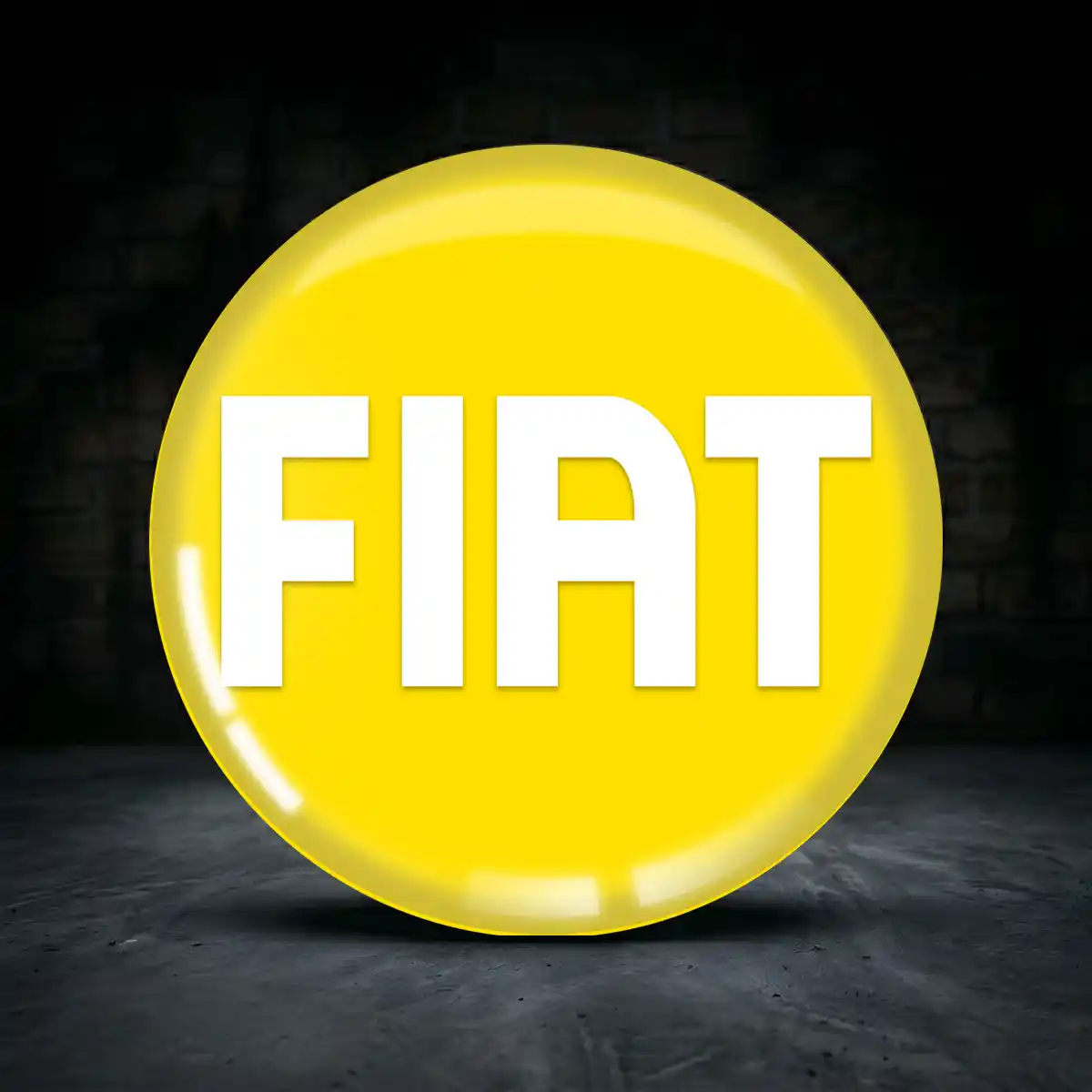 Fiat Embleme Silikon Aufkleber Interieurdesign