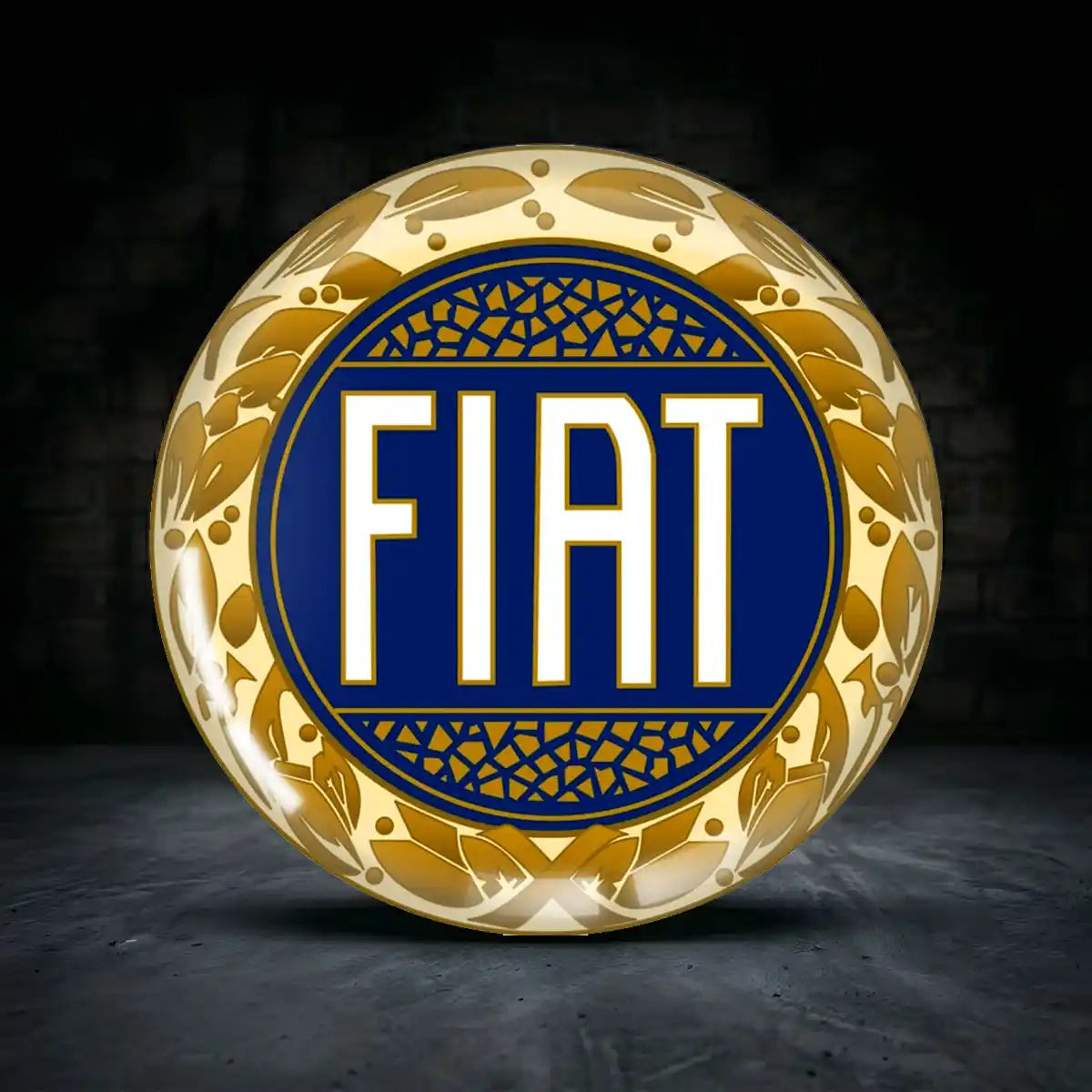 Fiat Epoxidharz Aufkleber Limitierte Auflage