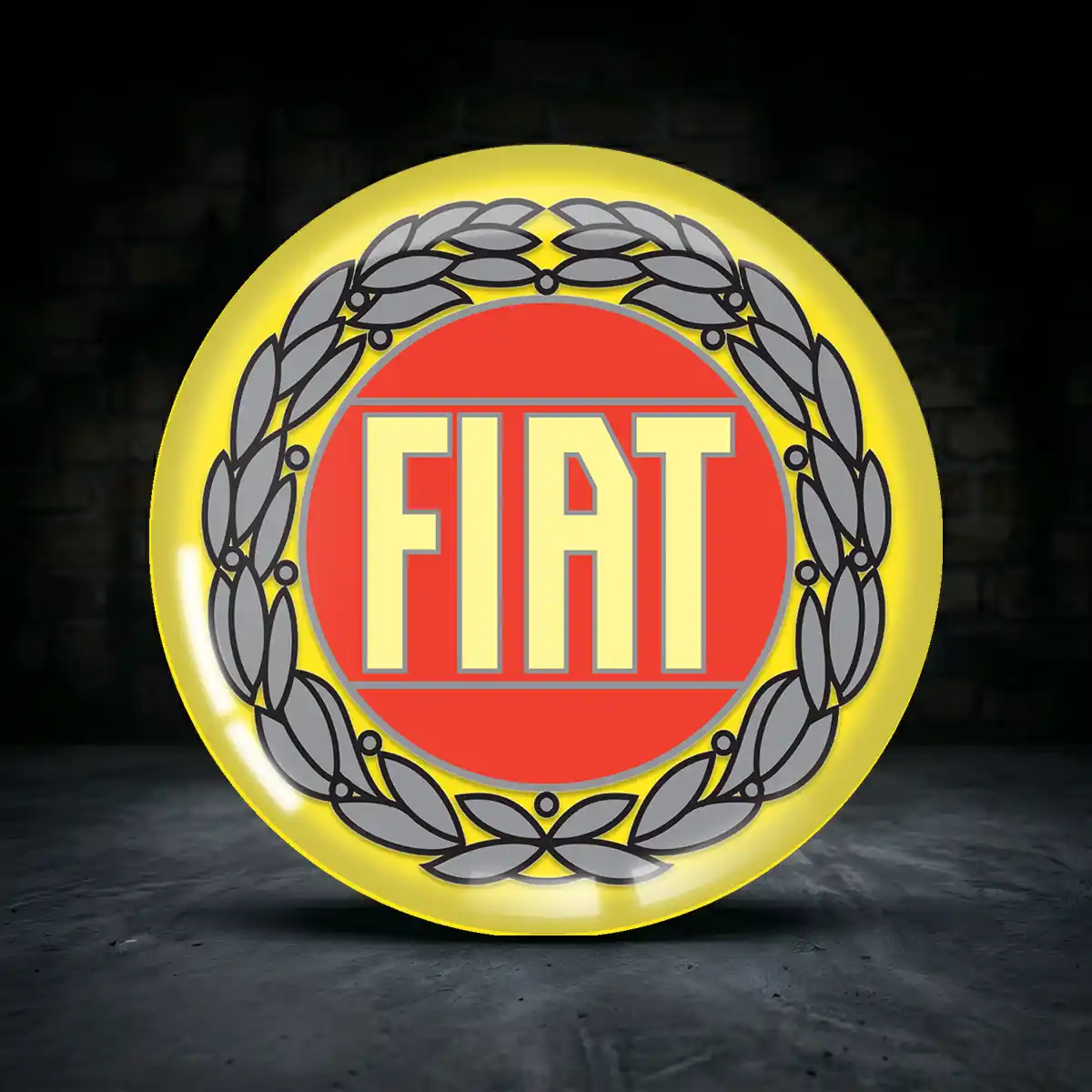Fiat Epoxidharz Aufkleber Premiumqualität