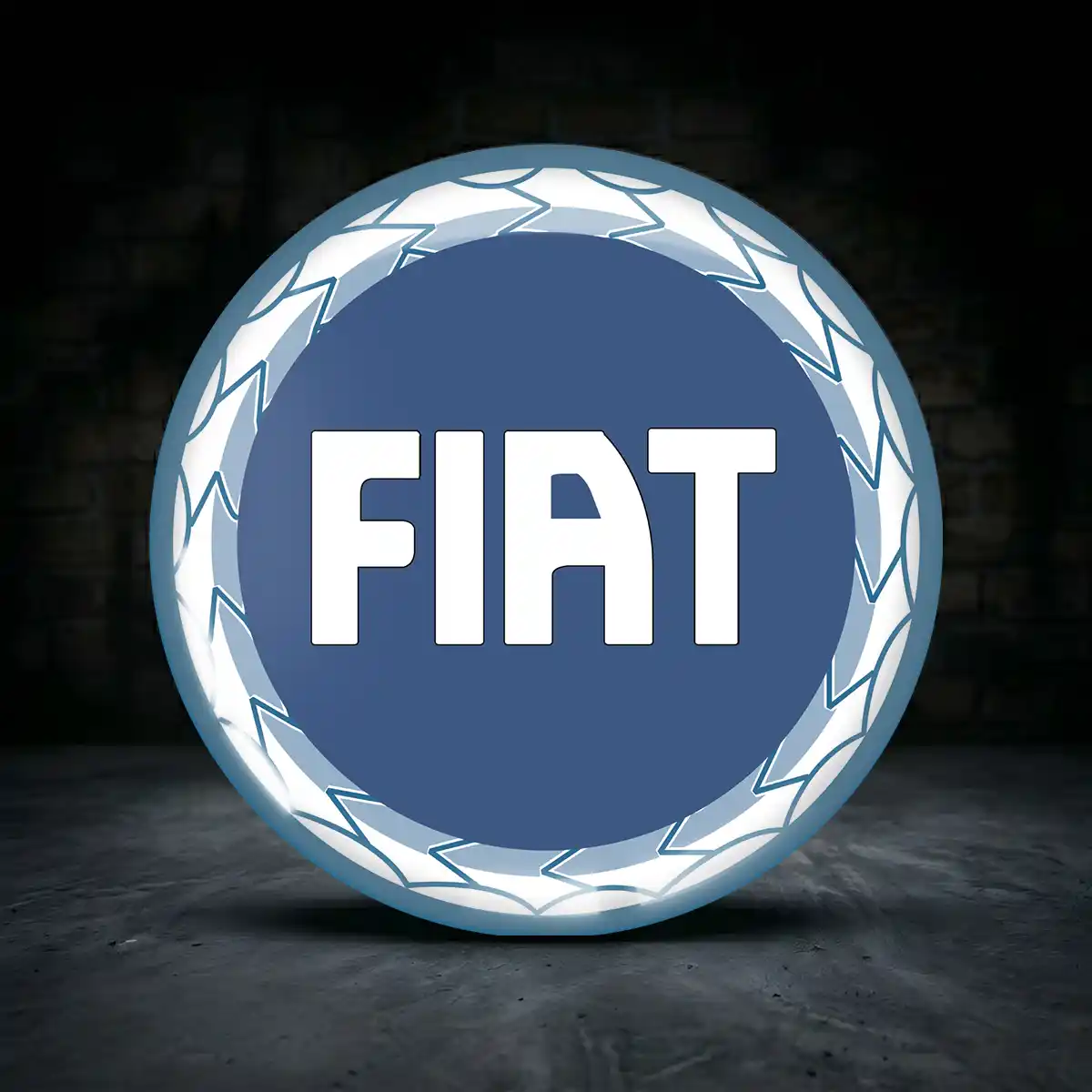 Fiat Epoxidharz Embleme Interieurdesign