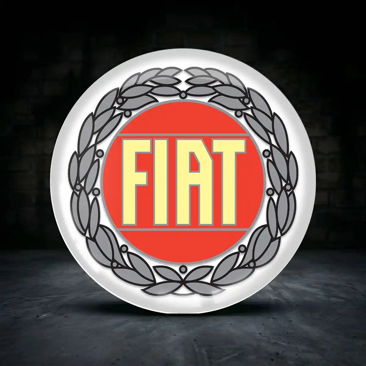 Fiat Nabendeckel Aufkleber Interieurdesign