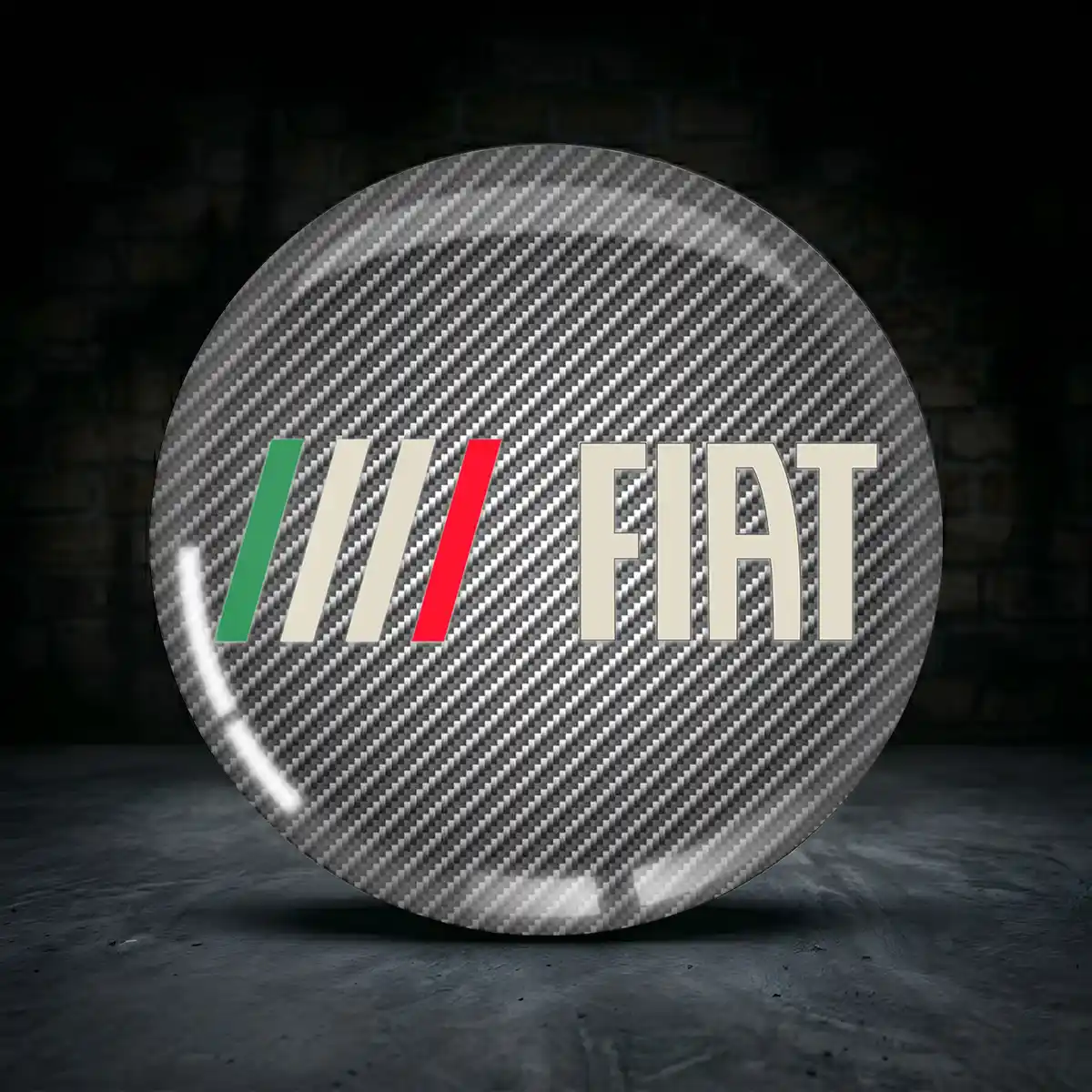 Fiat Nabenkappen Aufkleber Interieurdesign