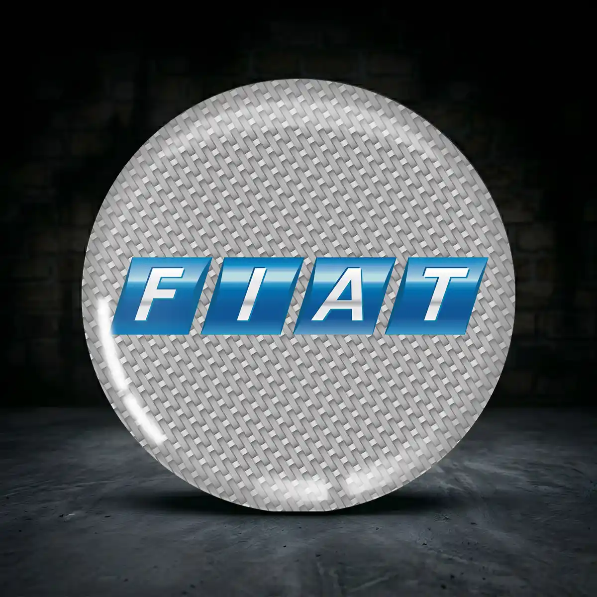 Fiat Nabenkappen Aufkleber Premium-Edition