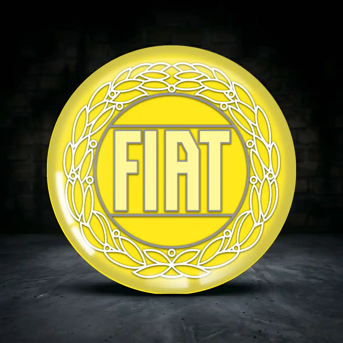 Fiat Rad Mitte Aufkleber Radkappen Premiumqualität