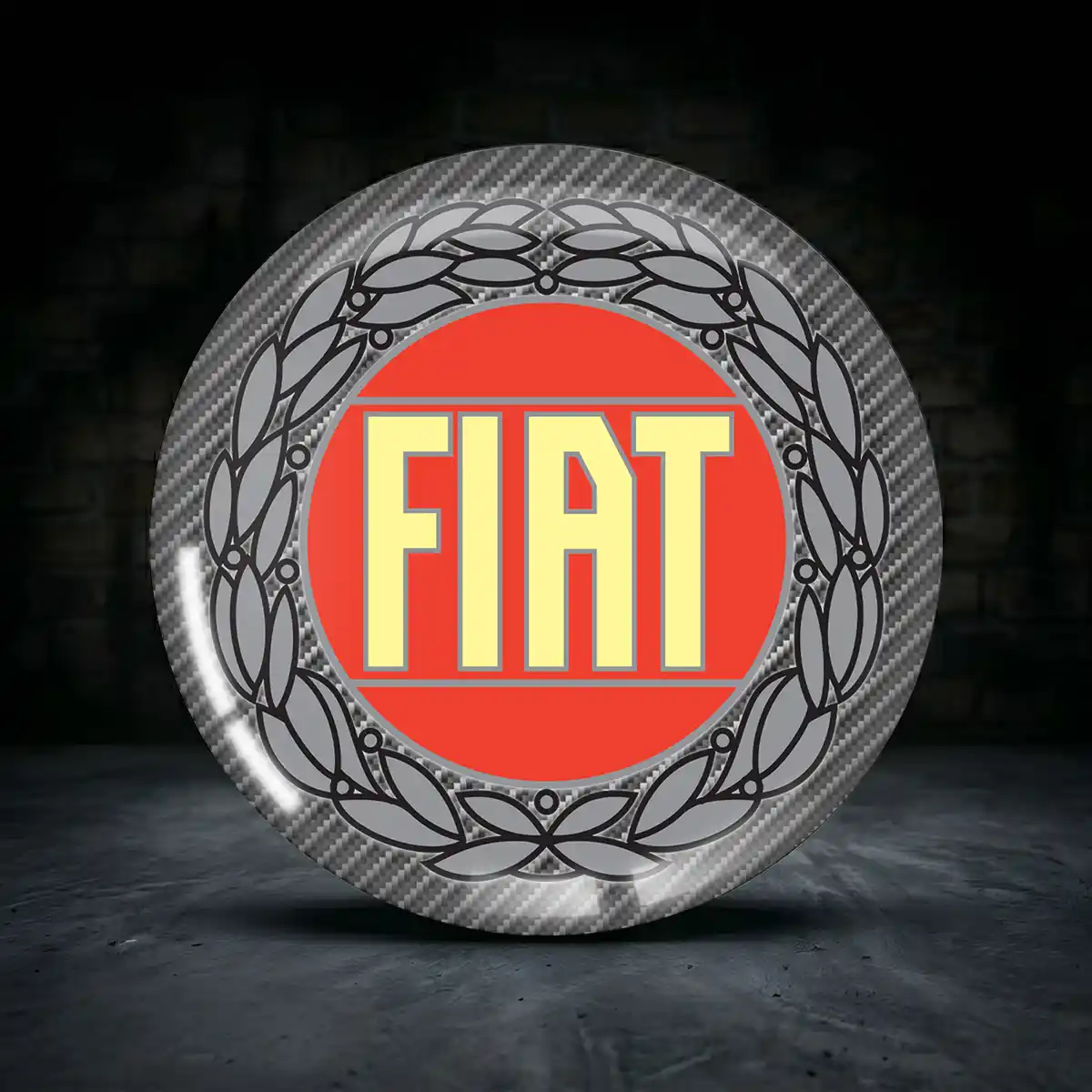 Fiat Radmitte Aufkleber Exterieurdesign