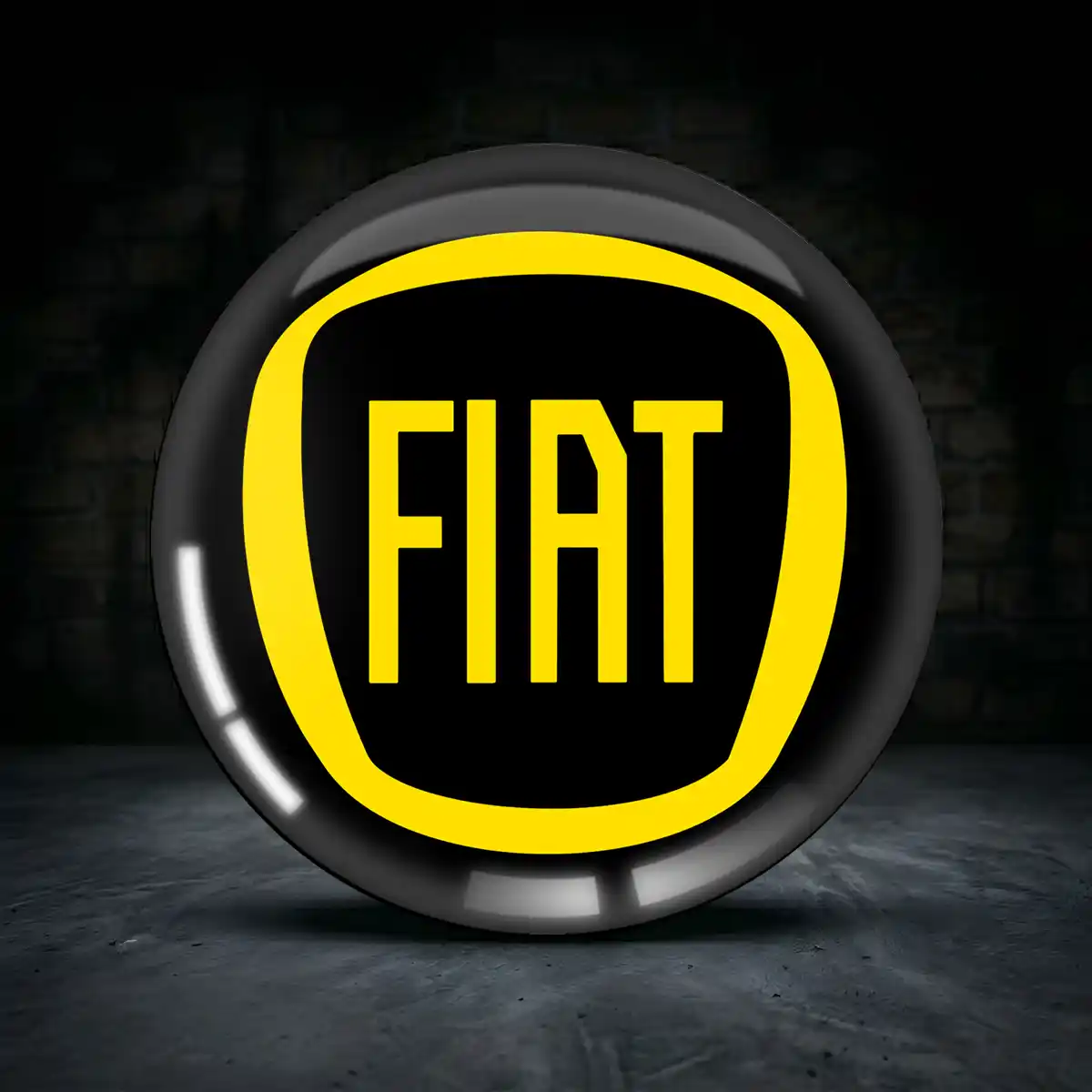 Fiat Radmitte Aufkleber Nabendeckel Exterieurdesign