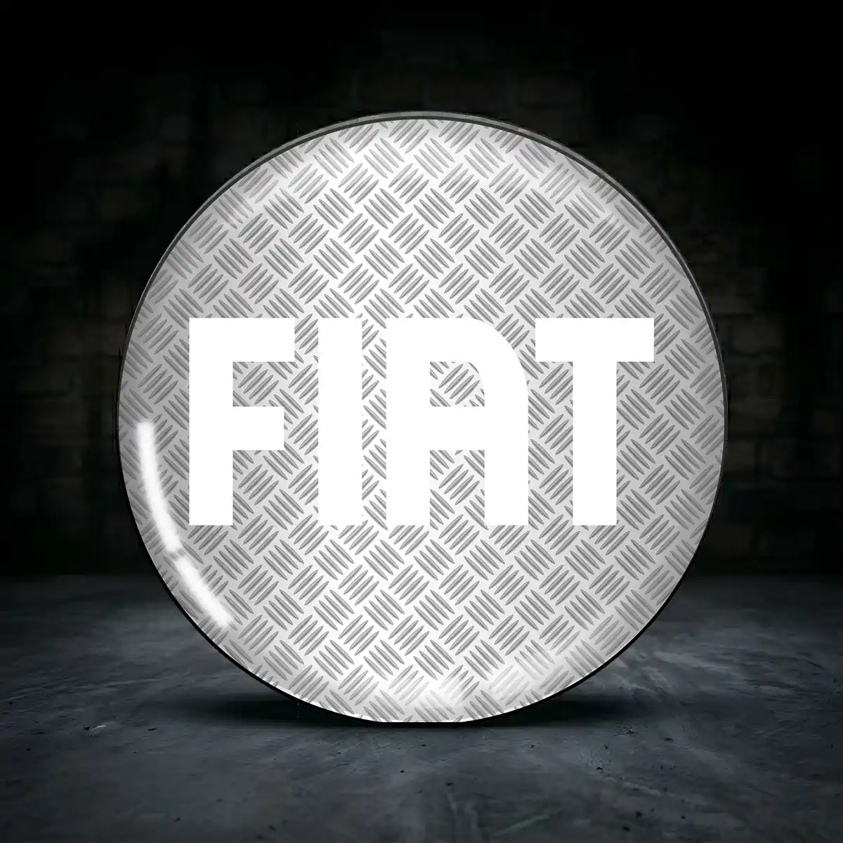 Fiat Radmitte Aufkleber Nabendeckel Interieurdesign