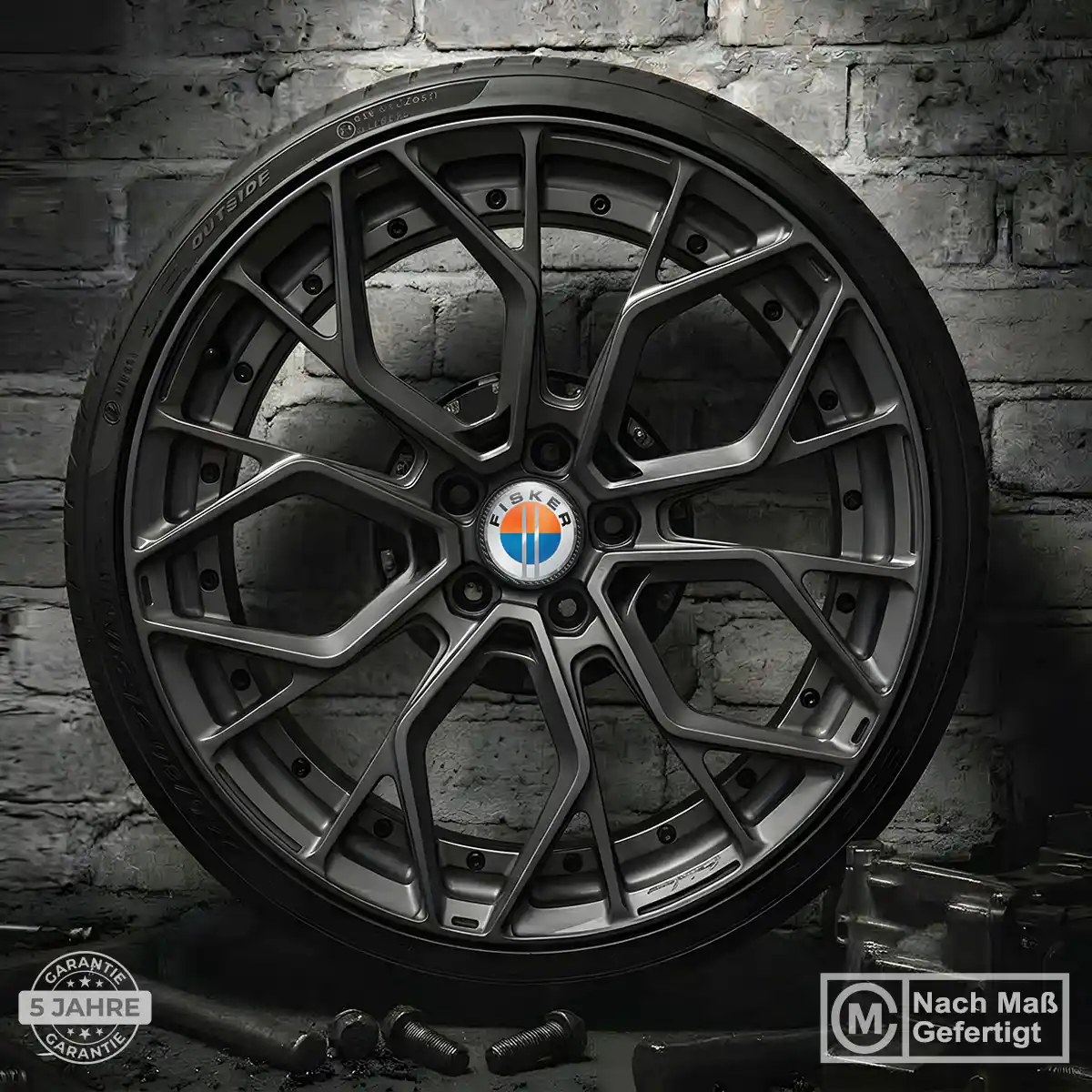 Fisker Radkappen Aufkleber Stilvolles Design