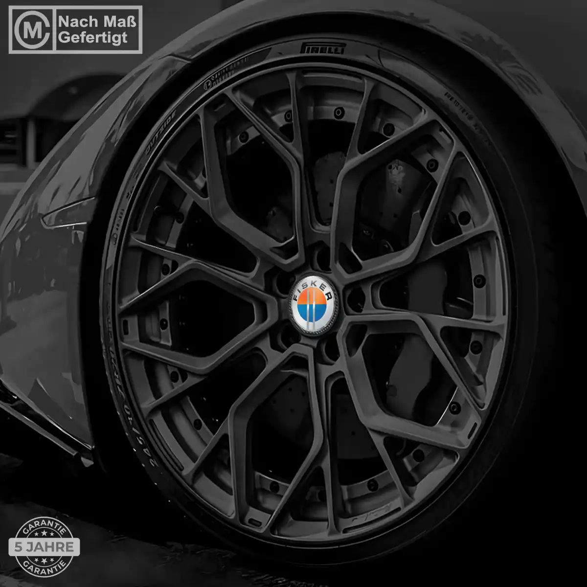 Fisker Radkappen Aufkleber Stilvolles Design