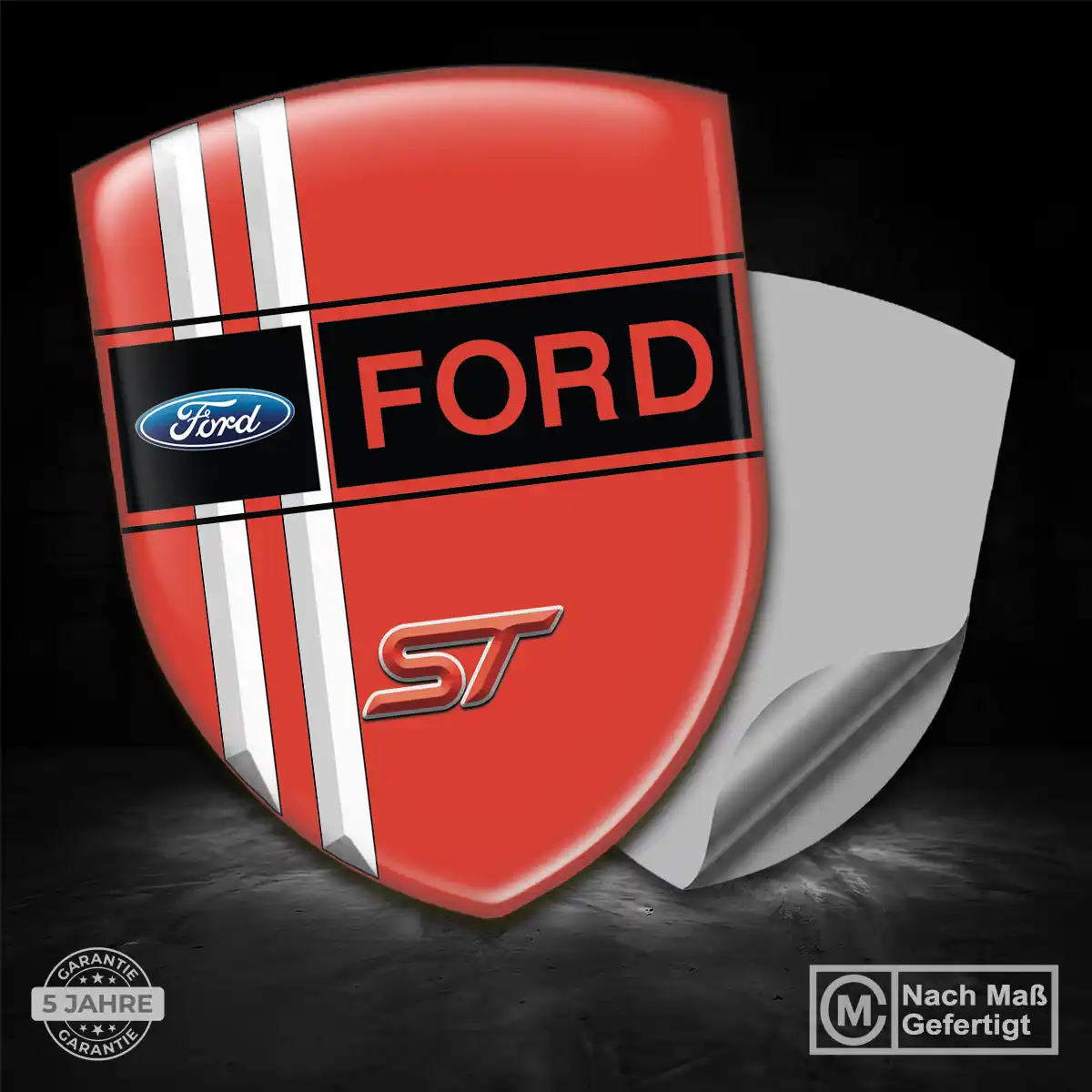 Ford 3D Gel Aufkleber Emblem Stilvolles Design