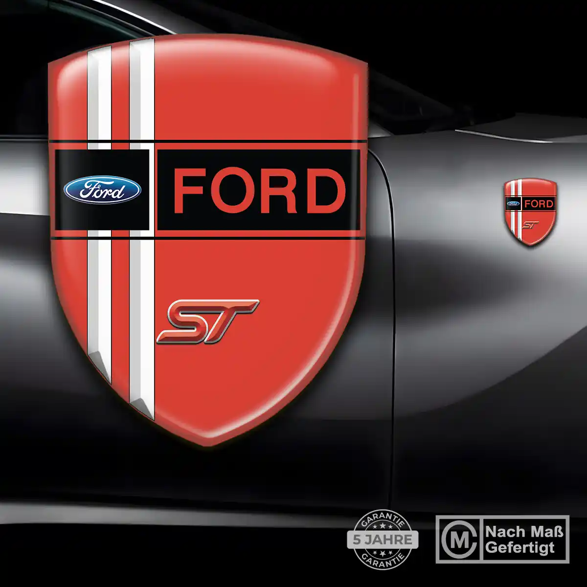 Ford 3D Gel Aufkleber Emblem Stilvolles Design