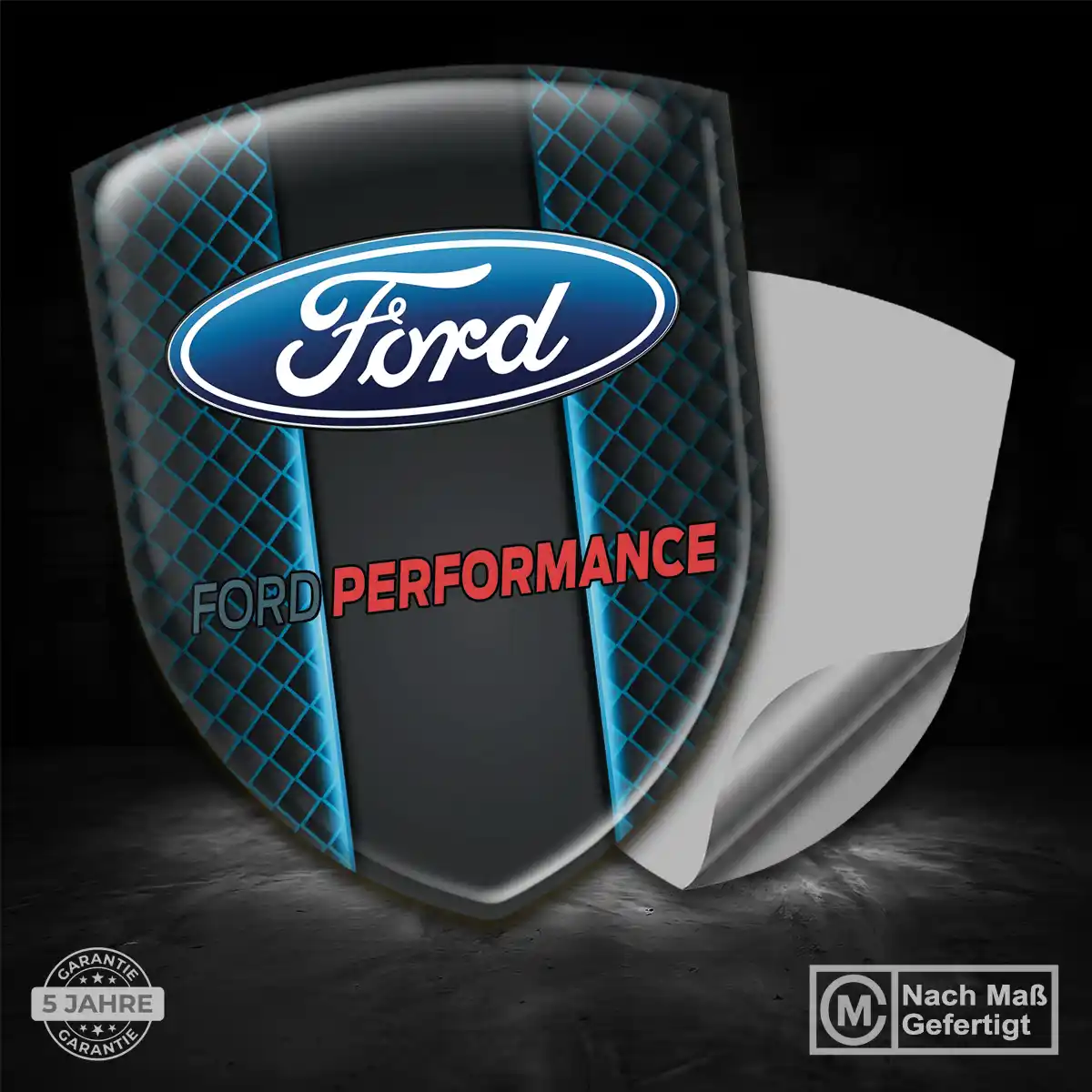 Ford 3D Gel Aufkleber Silikon Auto Stilvolles Design