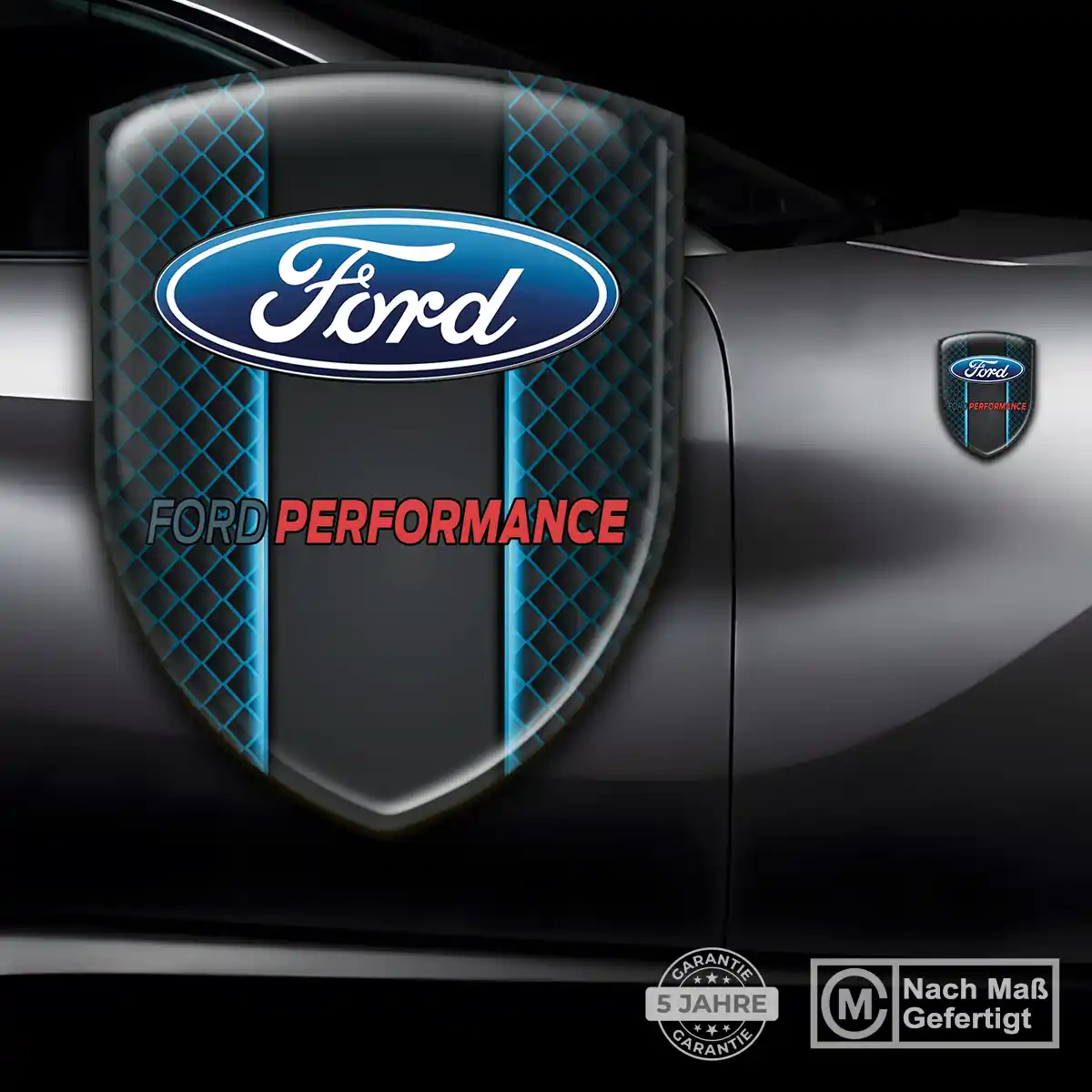 Ford 3D Gel Aufkleber Silikon Auto Stilvolles Design