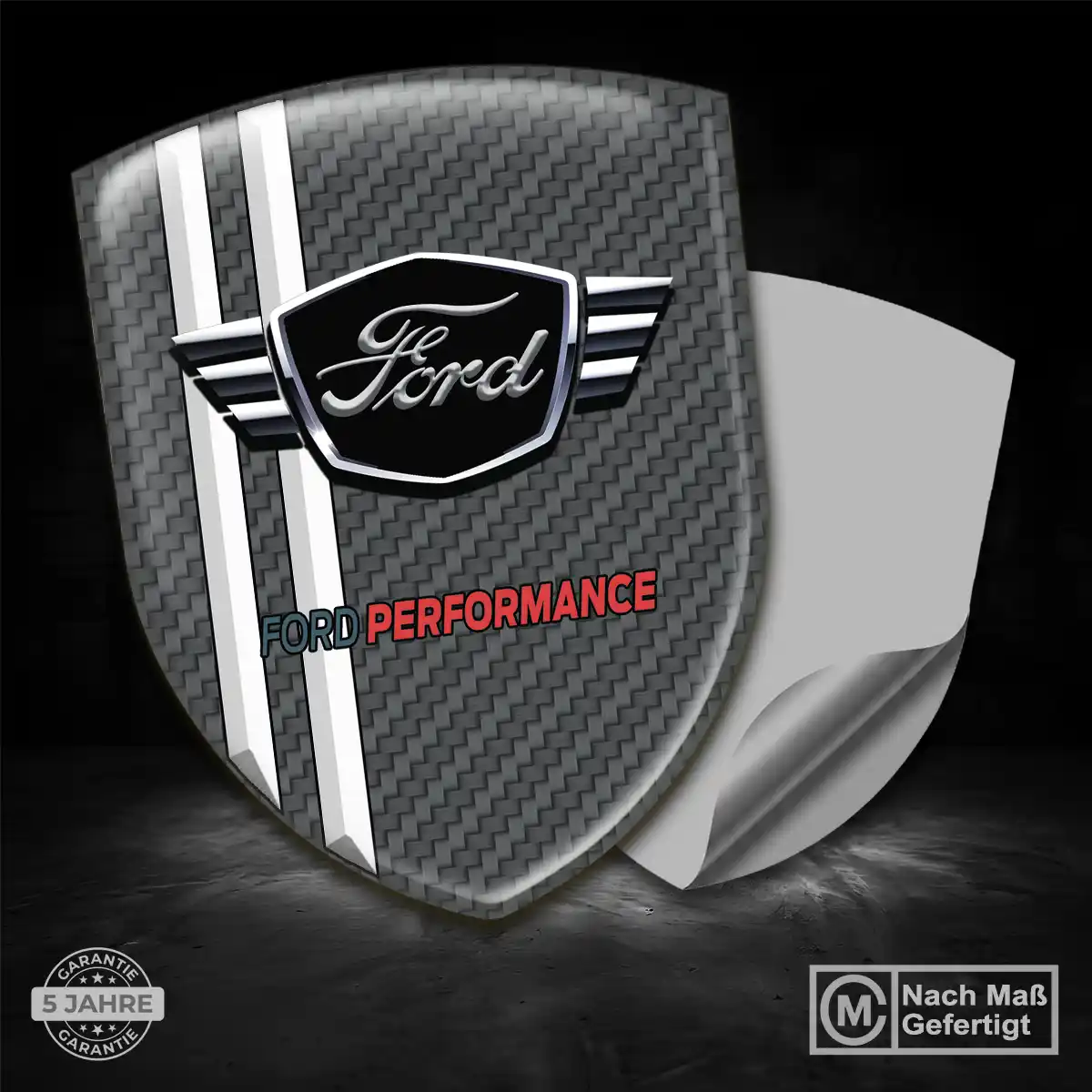 Ford 3D Gel Aufkleber Silikon Stilvolles Design