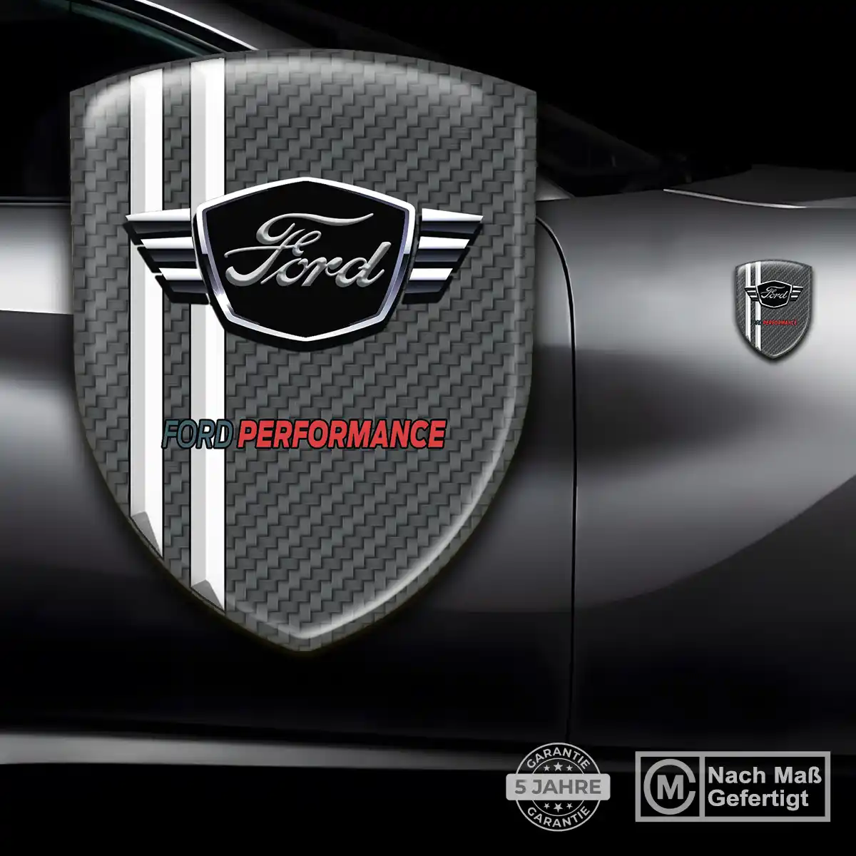 Ford 3D Gel Aufkleber Silikon Stilvolles Design