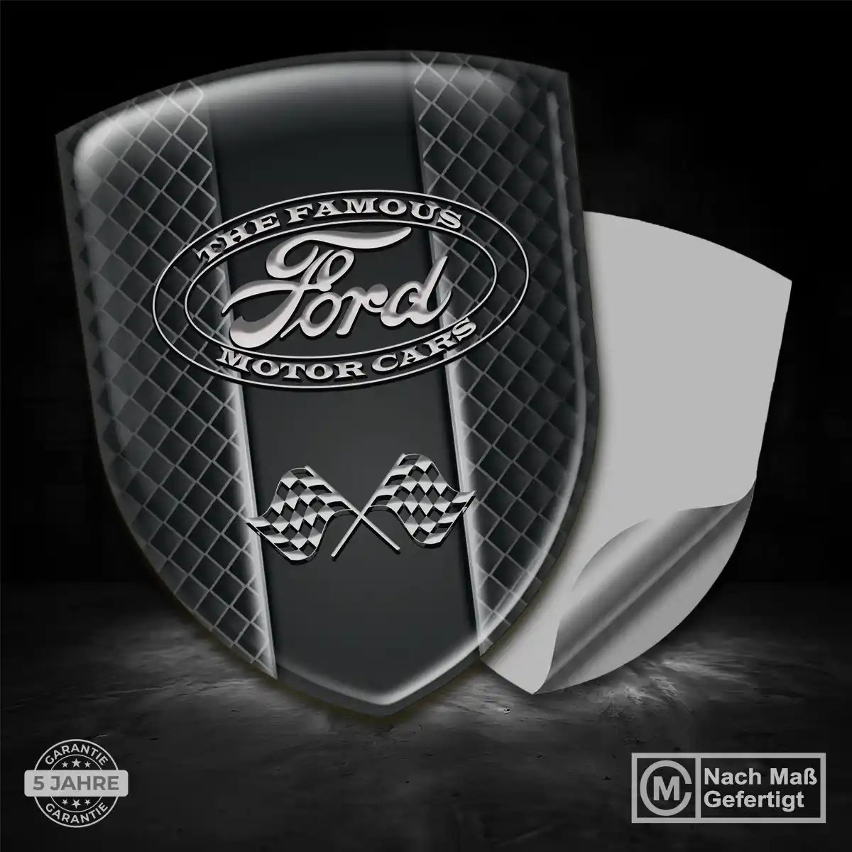 Ford 3D Gel Aufkleber Wappen Auto Stilvolles Design