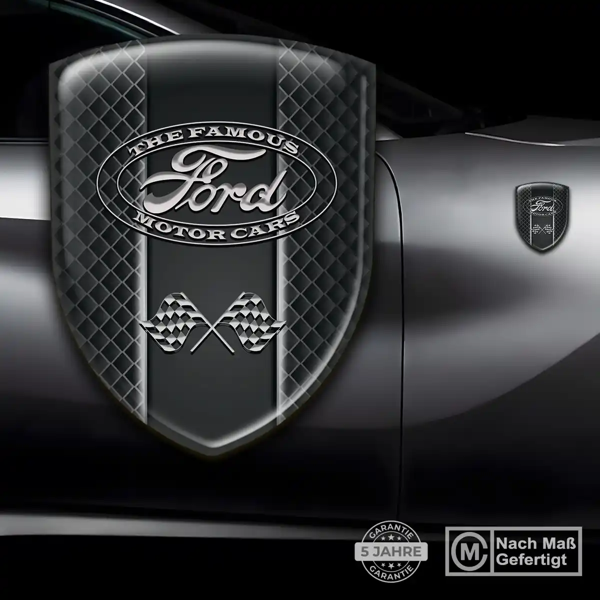 Ford 3D Gel Aufkleber Wappen Auto Stilvolles Design