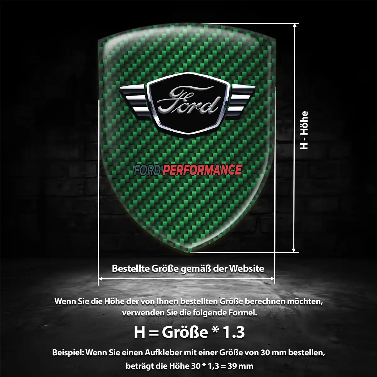 Ford Aufkleber 3D Gel Emblem Hohe Qualität