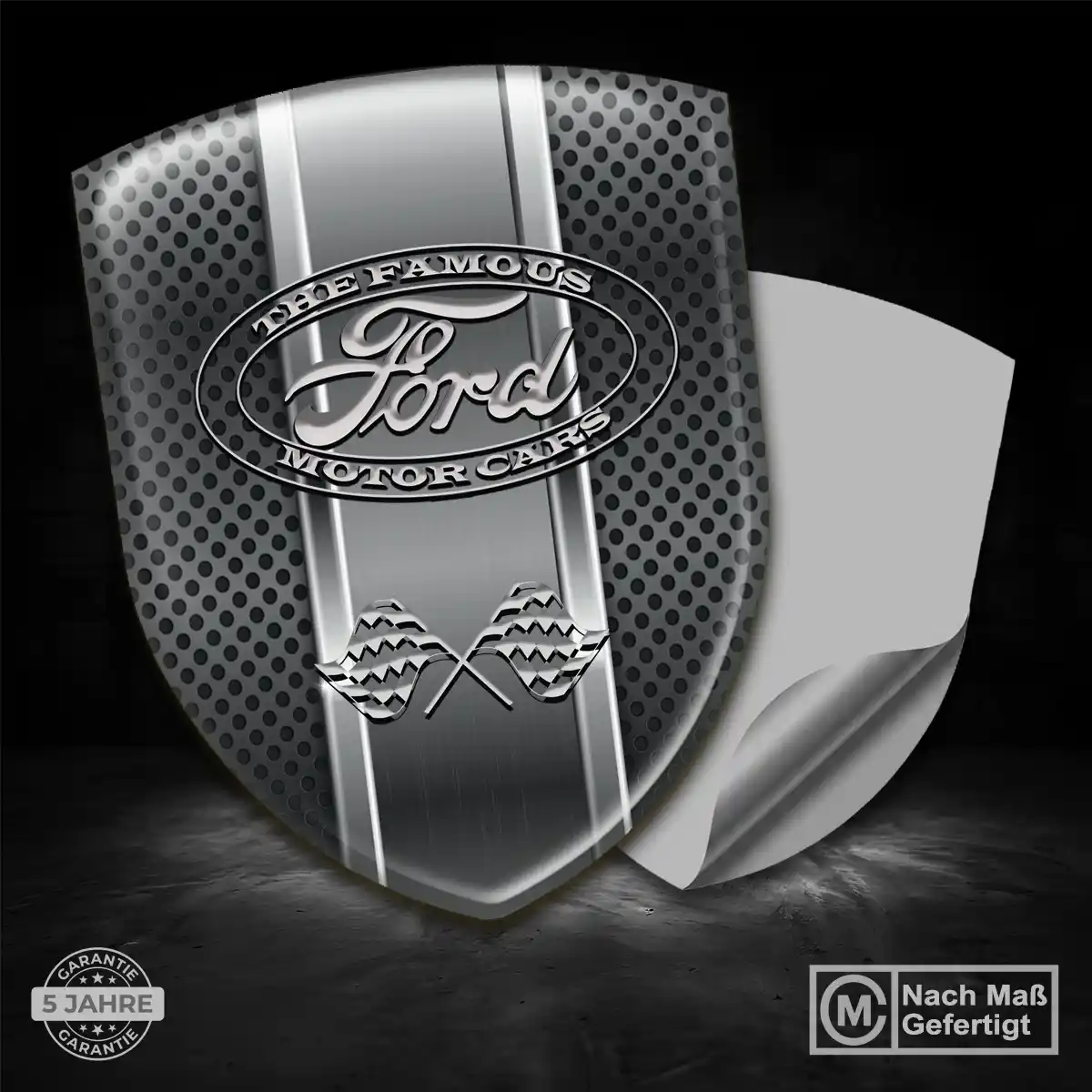 Ford Aufkleber 3D Gel Wappen Stilvolles Design