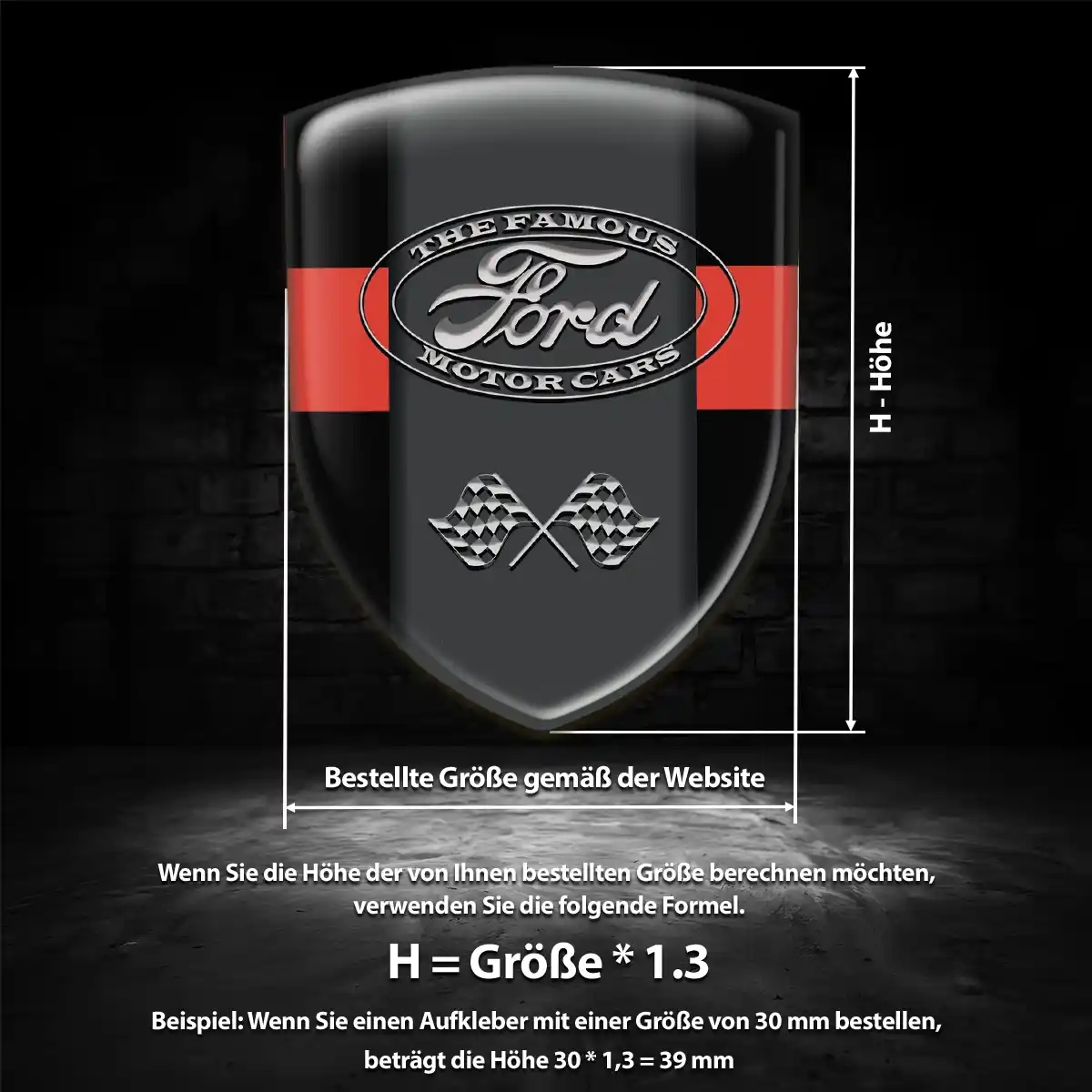 Ford Aufkleber Emblem Auto Hohe Qualität