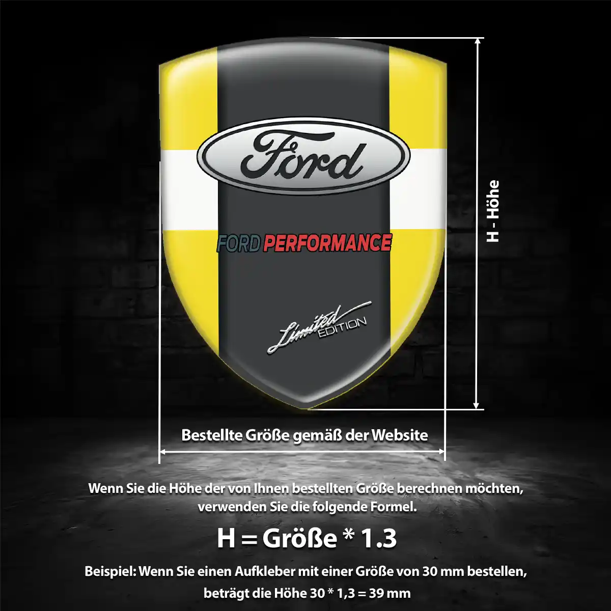 Ford Aufkleber Emblem Auto Stilvolles Design