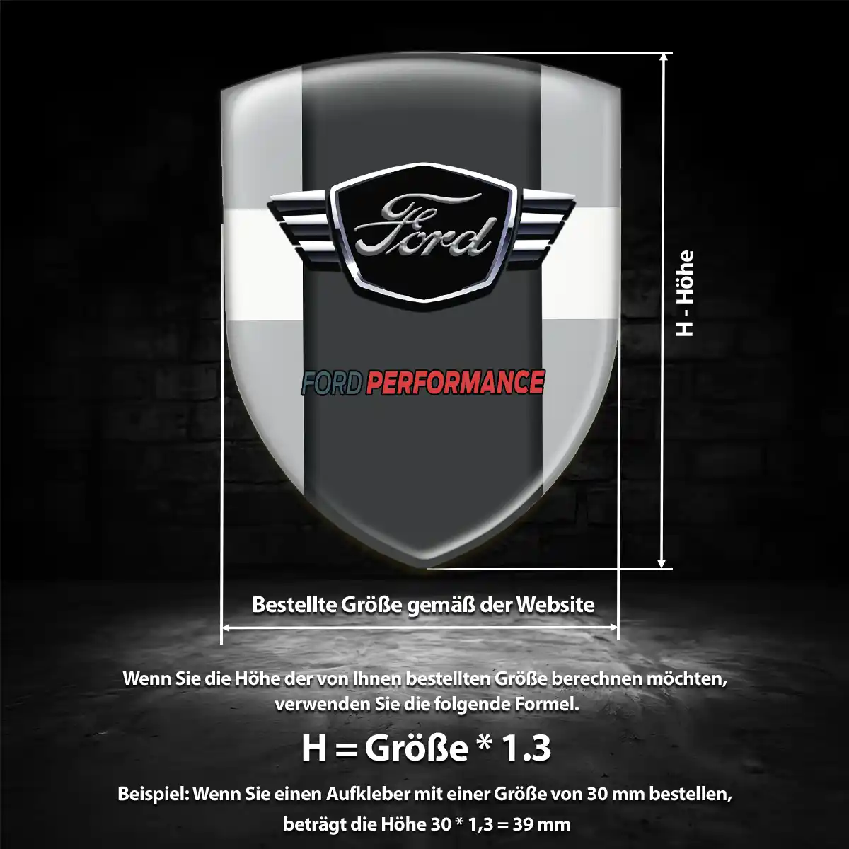 Ford Aufkleber Embleme Silikon Hohe Qualität