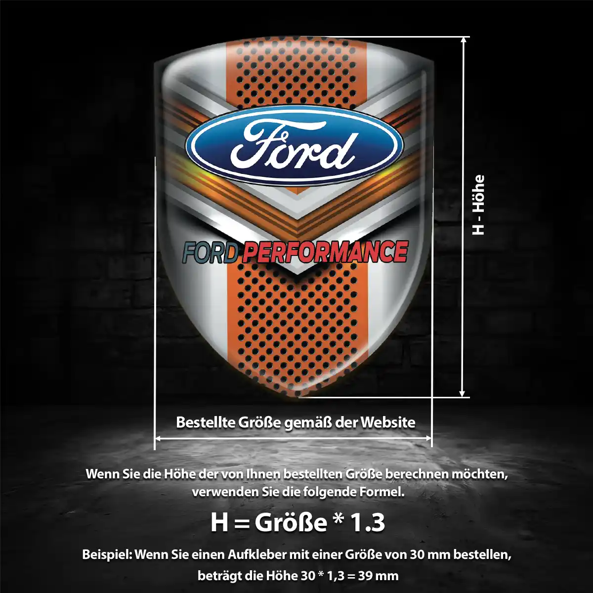 Ford Aufkleber Stilvolles Design