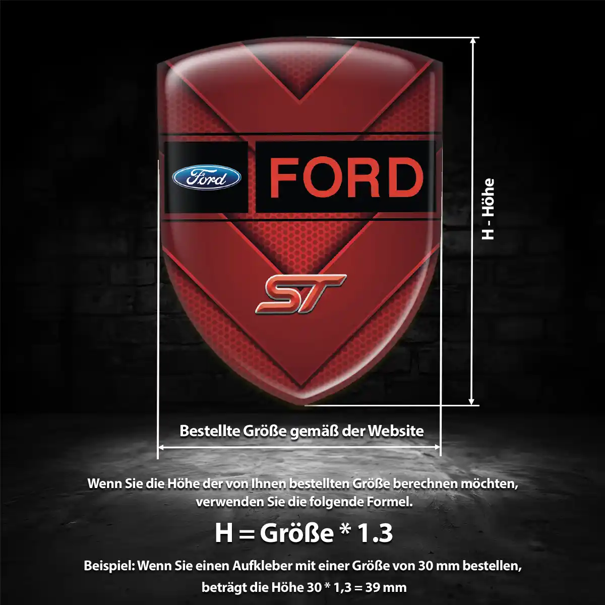 Ford Emblem Aufkleber Auto Stilvolles Design
