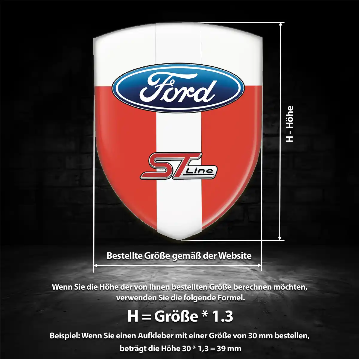 Ford Emblem Aufkleber Wappen Stilvolles Design