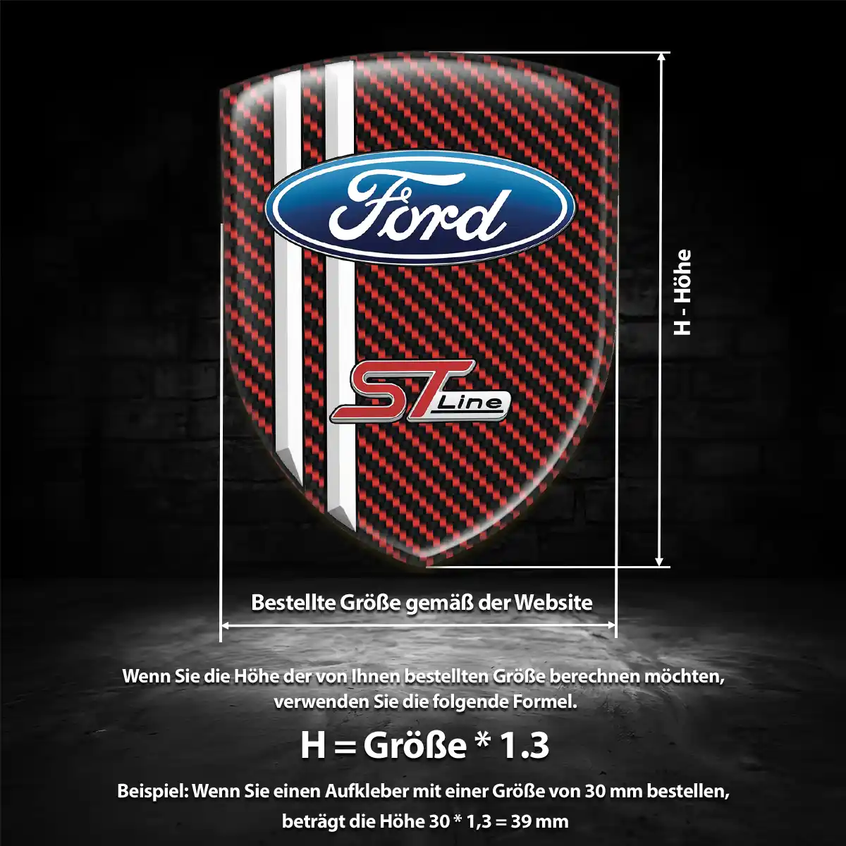 Ford Emblem Auto Stilvolles Design