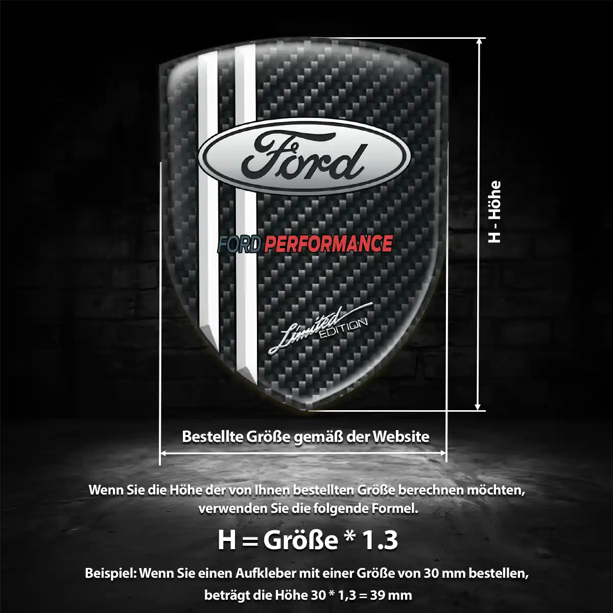 Ford Emblem Stilvolles Design