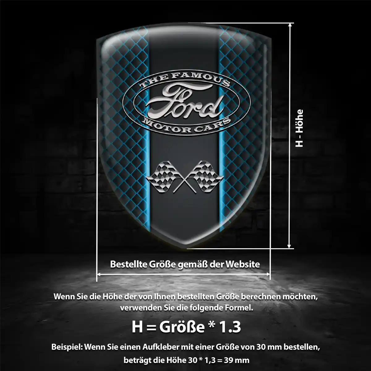 Ford Emblem Wappen Hohe Qualität