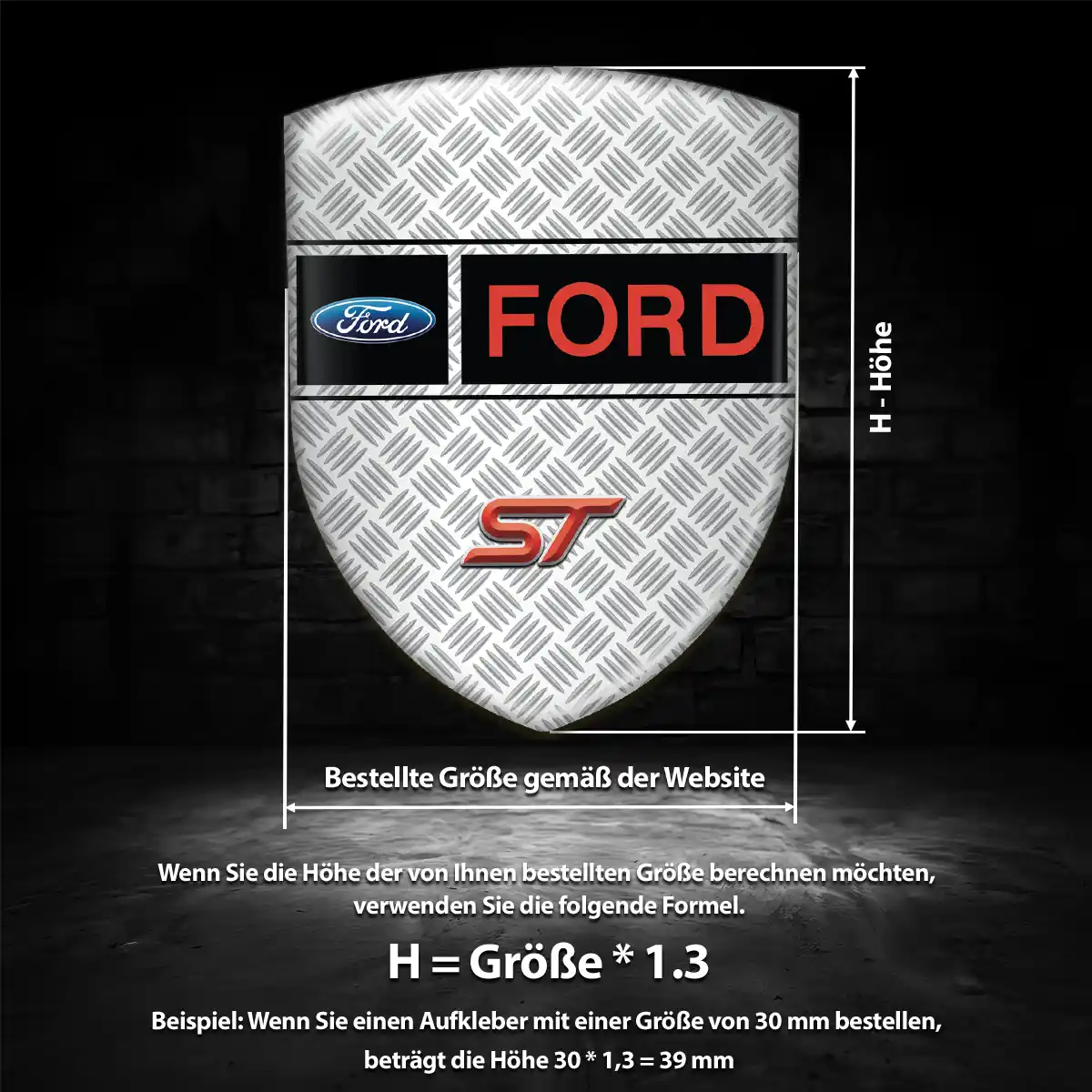 Ford Emblem Wappen Stilvolles Design