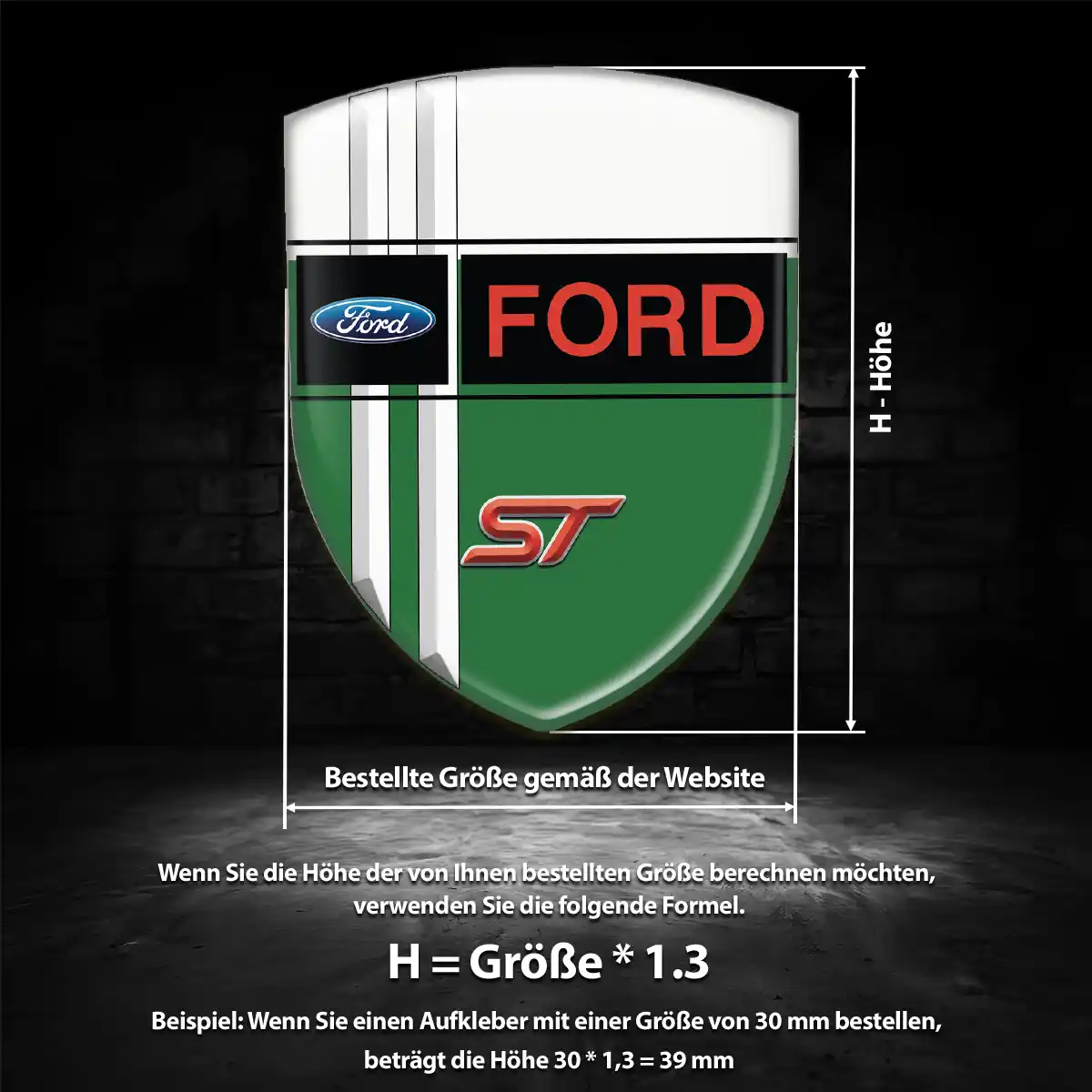 Ford Embleme Silikon Aufkleber Auto Stilvolles Design