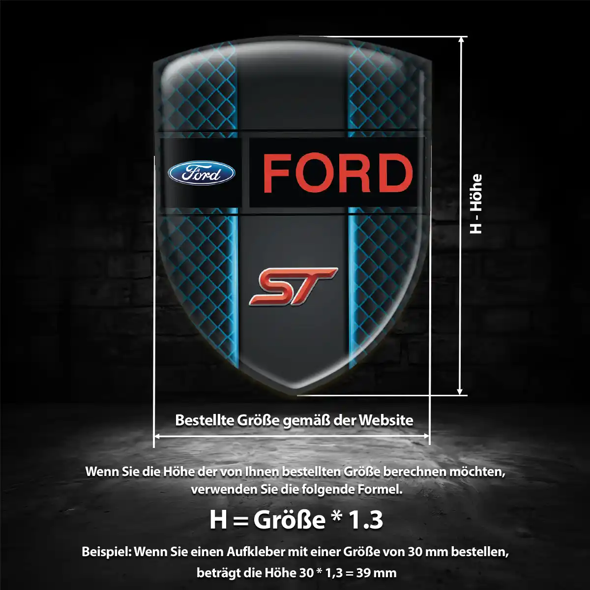 Ford Embleme Stilvolles Design