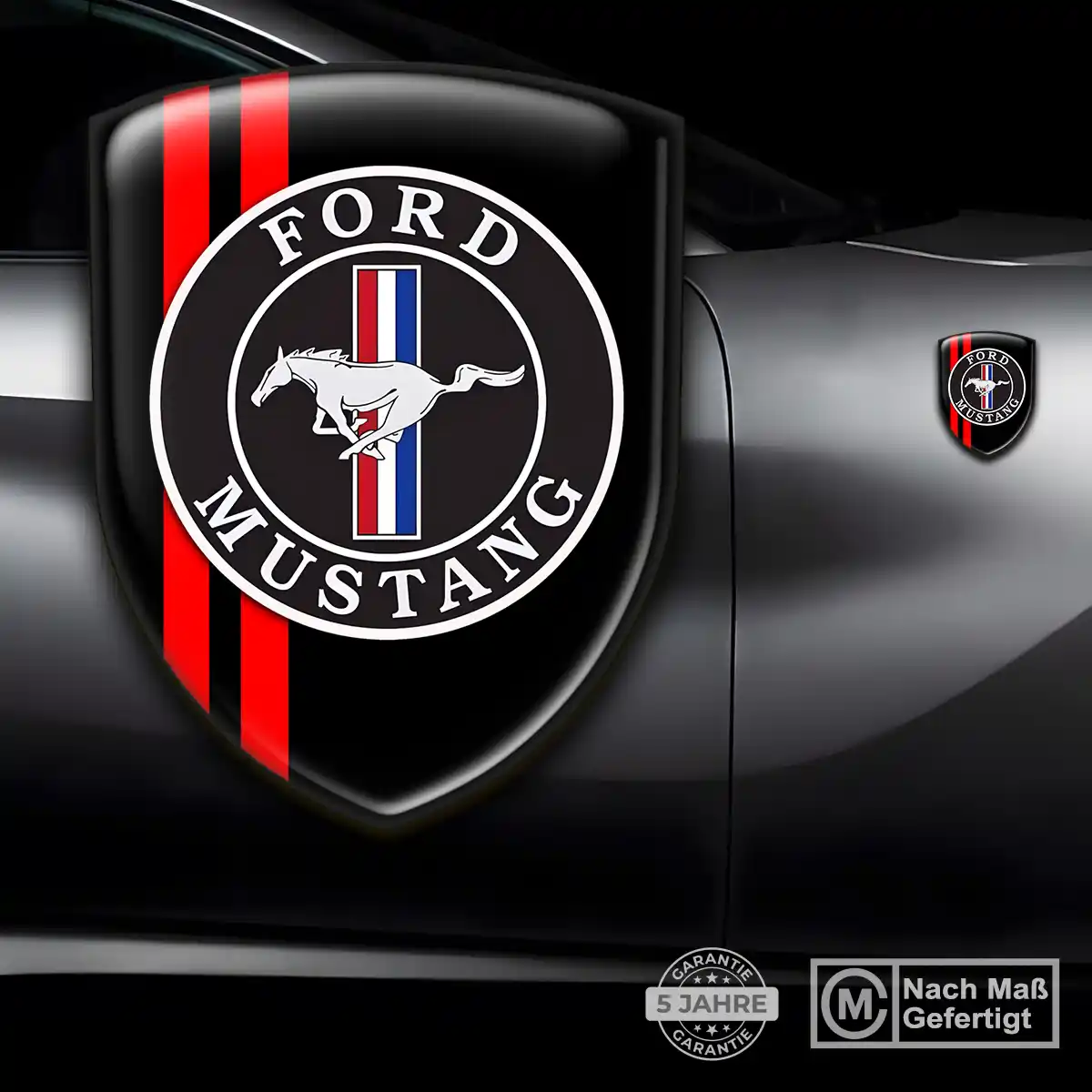 Ford Mustang 3D Gel Aufkleber Embleme Auto Stilvolles Design