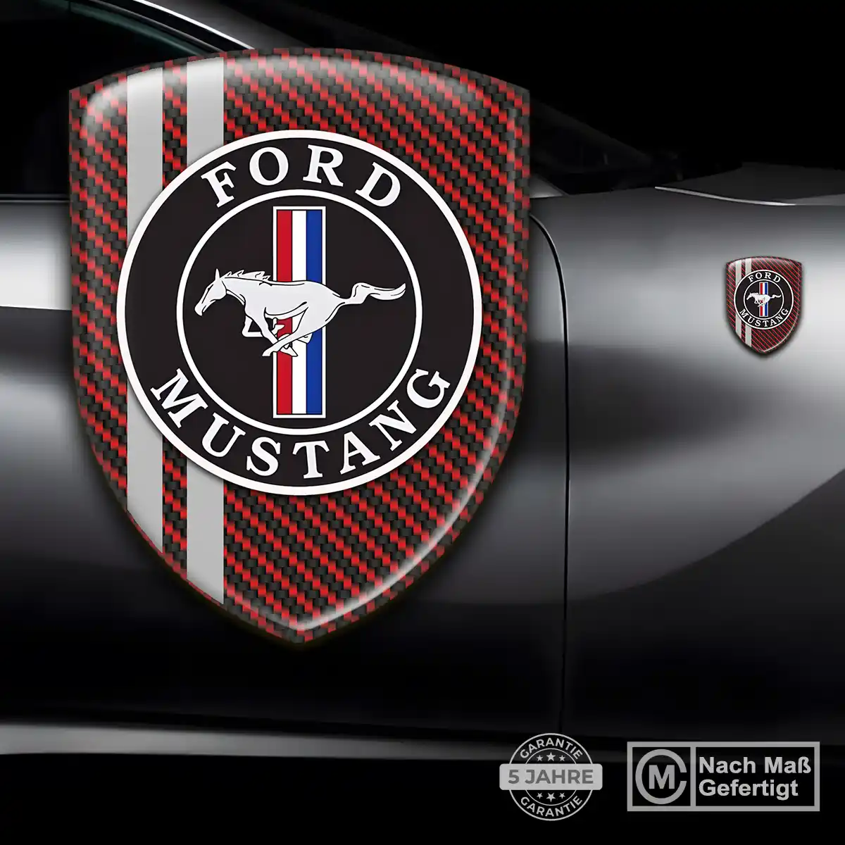 Ford Mustang 3D Gel Aufkleber Silikon Auto Hohe Qualität