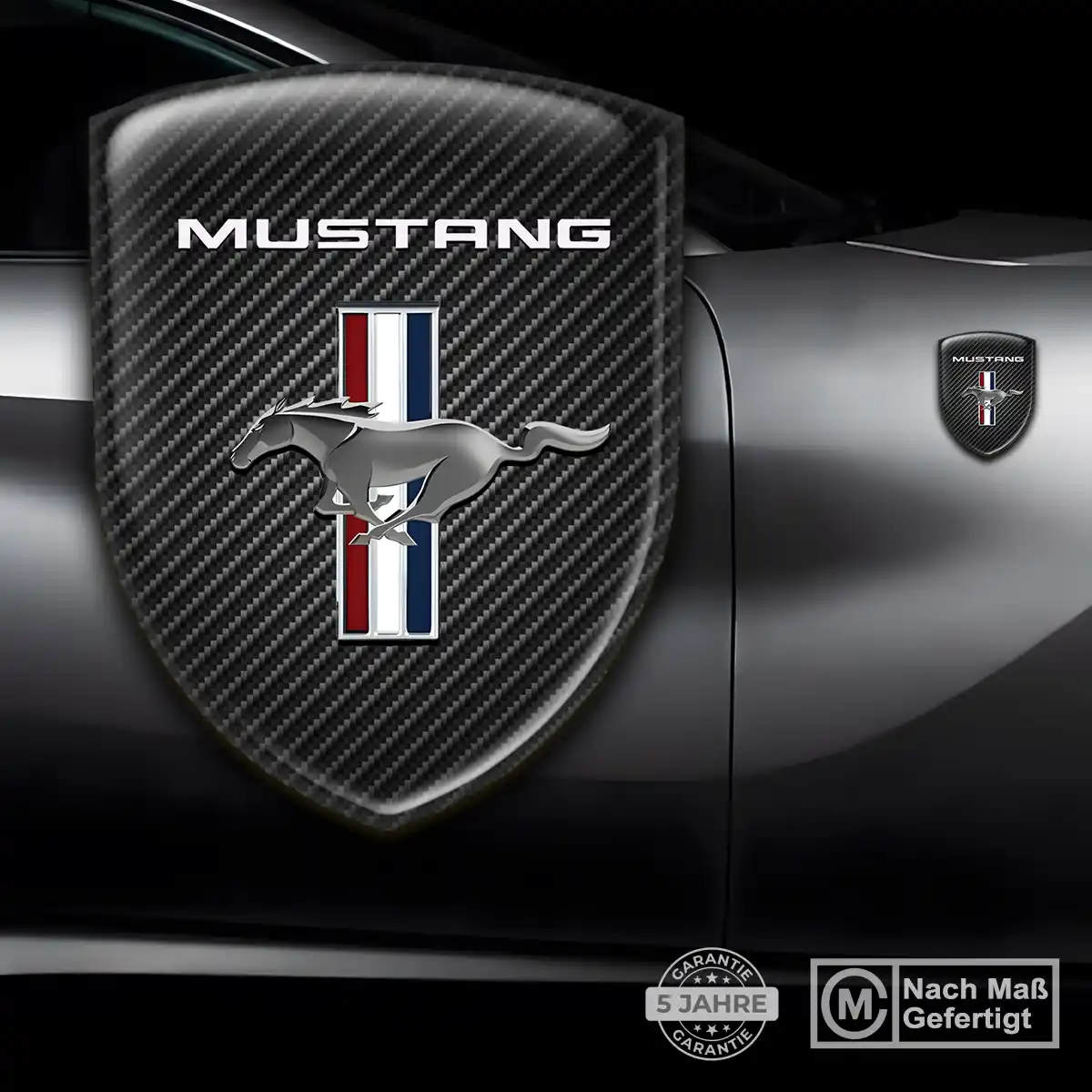 Ford Mustang 3D Gel Aufkleber Silikon Auto Stilvolles Design