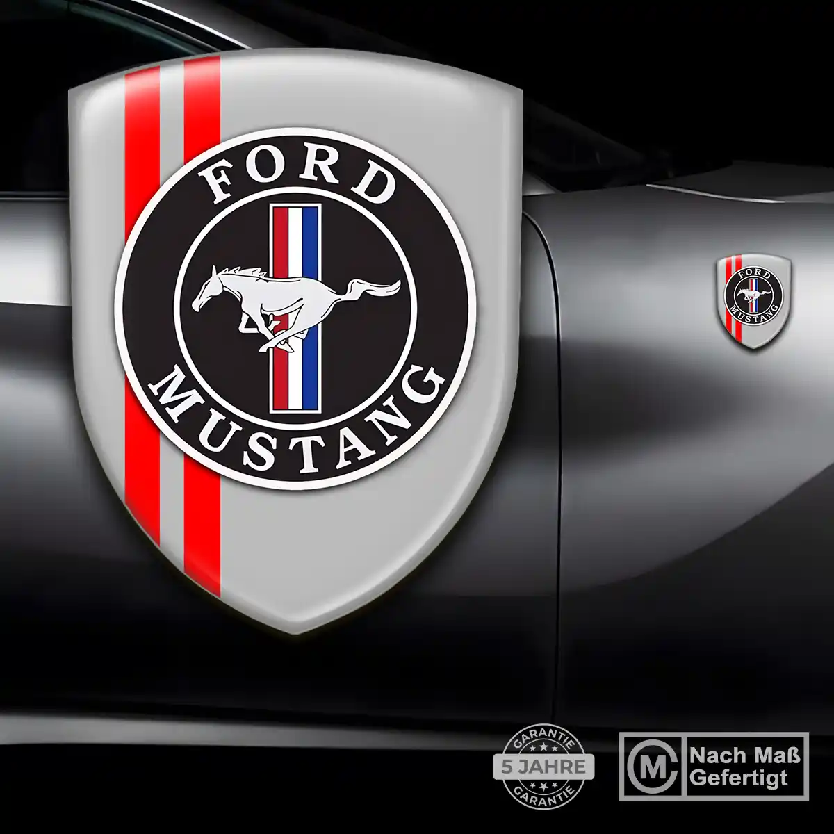 Ford Mustang 3D Gel Aufkleber Silikon Hohe Qualität