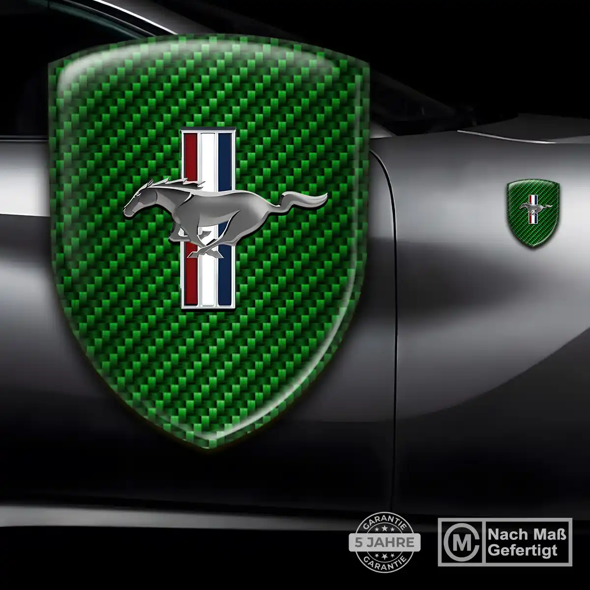 Ford Mustang 3D Gel Aufkleber Wappen Stilvolles Design