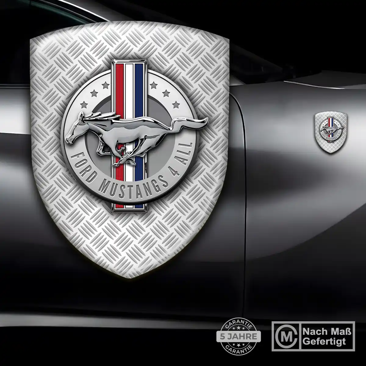 Ford Mustang Aufkleber 3D Gel Emblem Auto Stilvolles Design