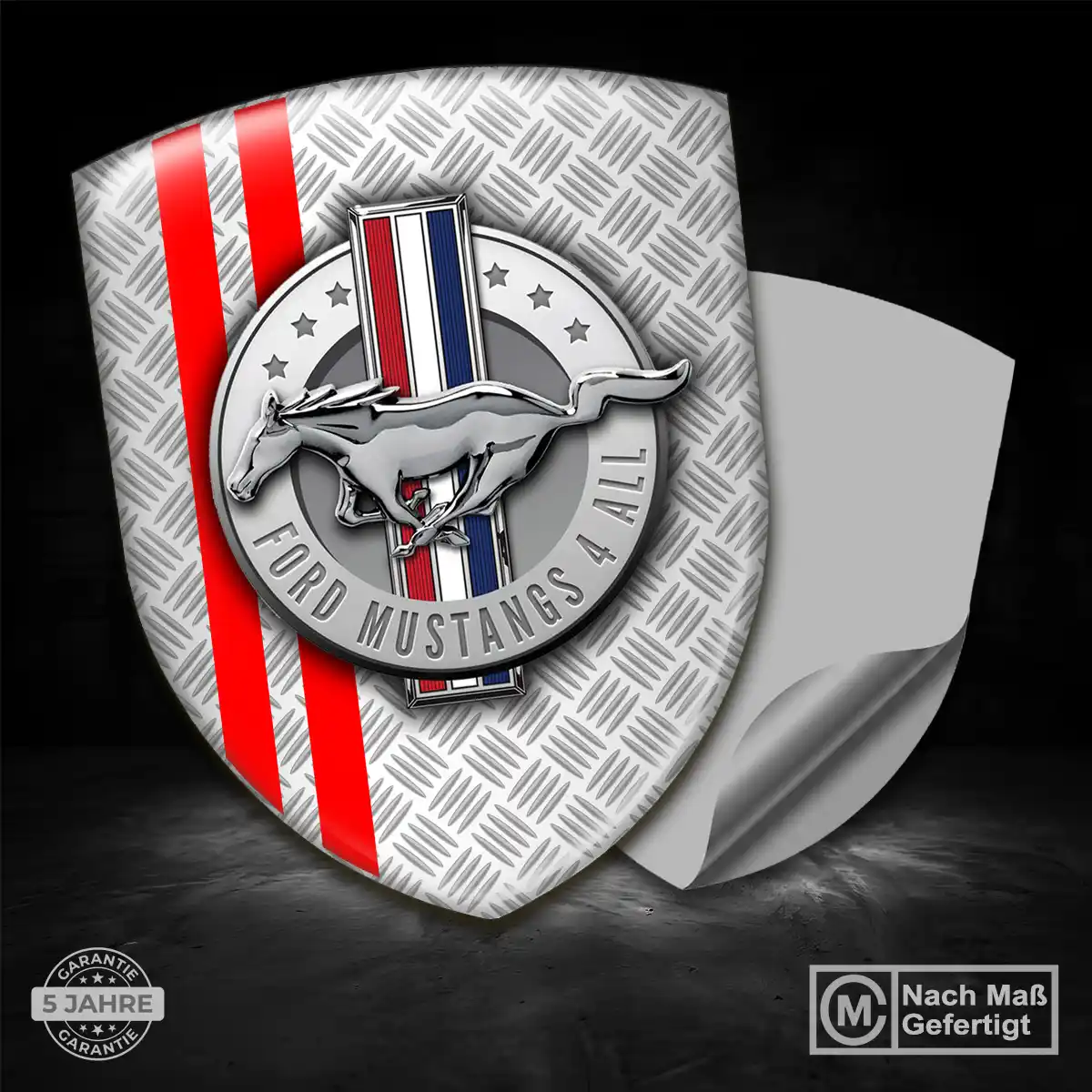 Ford Mustang Aufkleber 3D Gel Emblem Hohe Qualität