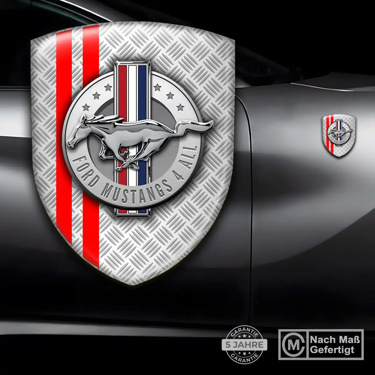 Ford Mustang Aufkleber 3D Gel Emblem Hohe Qualität