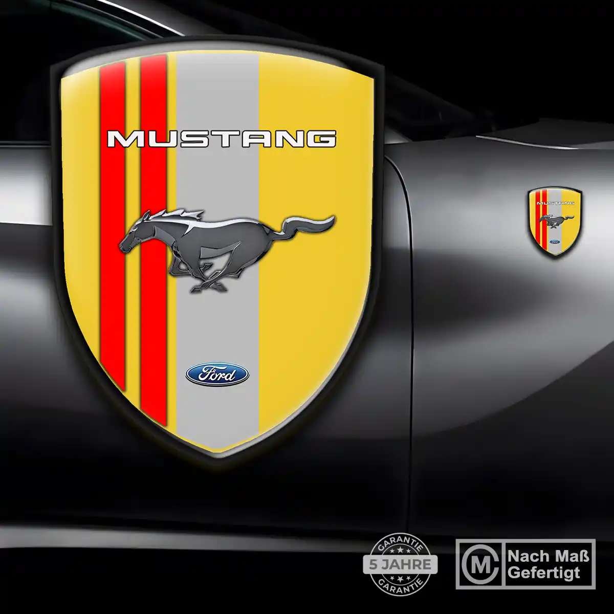 Ford Mustang Aufkleber 3D Gel Emblem Stilvolles Design