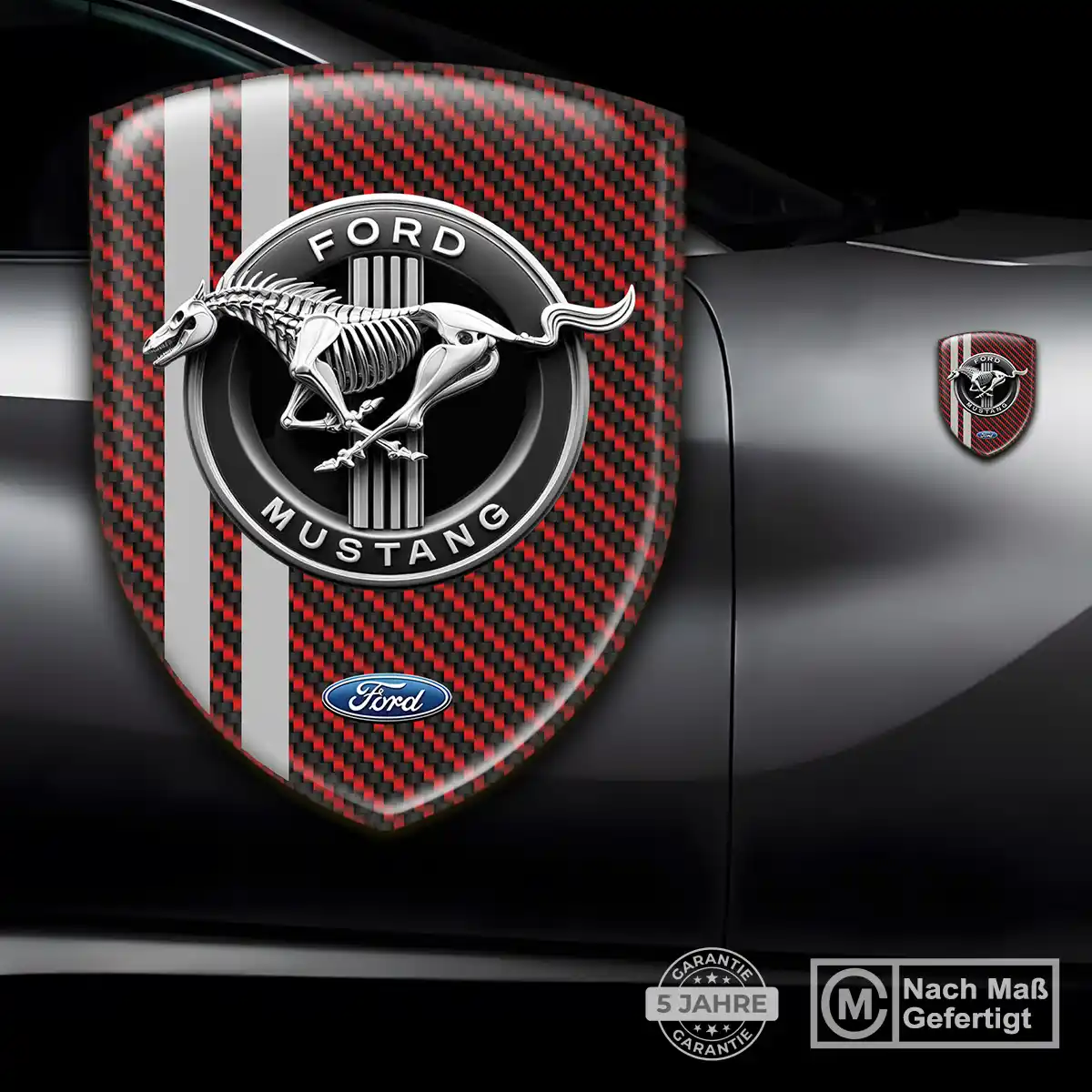 Ford Mustang Aufkleber 3D Gel Embleme Auto Stilvolles Design